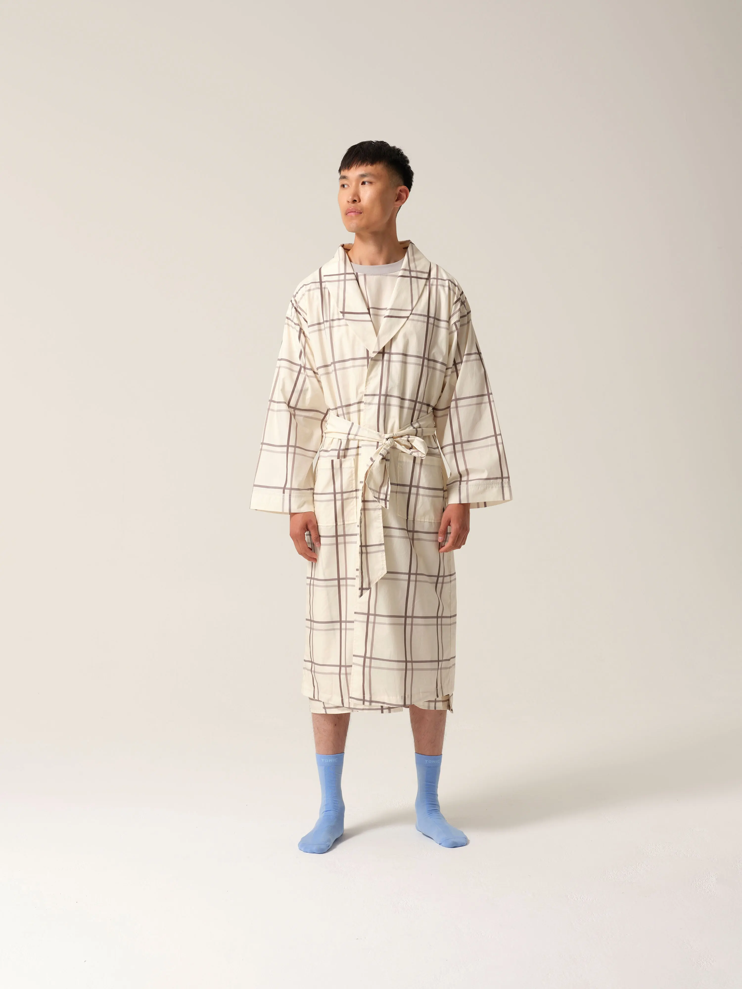 Mens Hush Dressing Gown Silver Linings