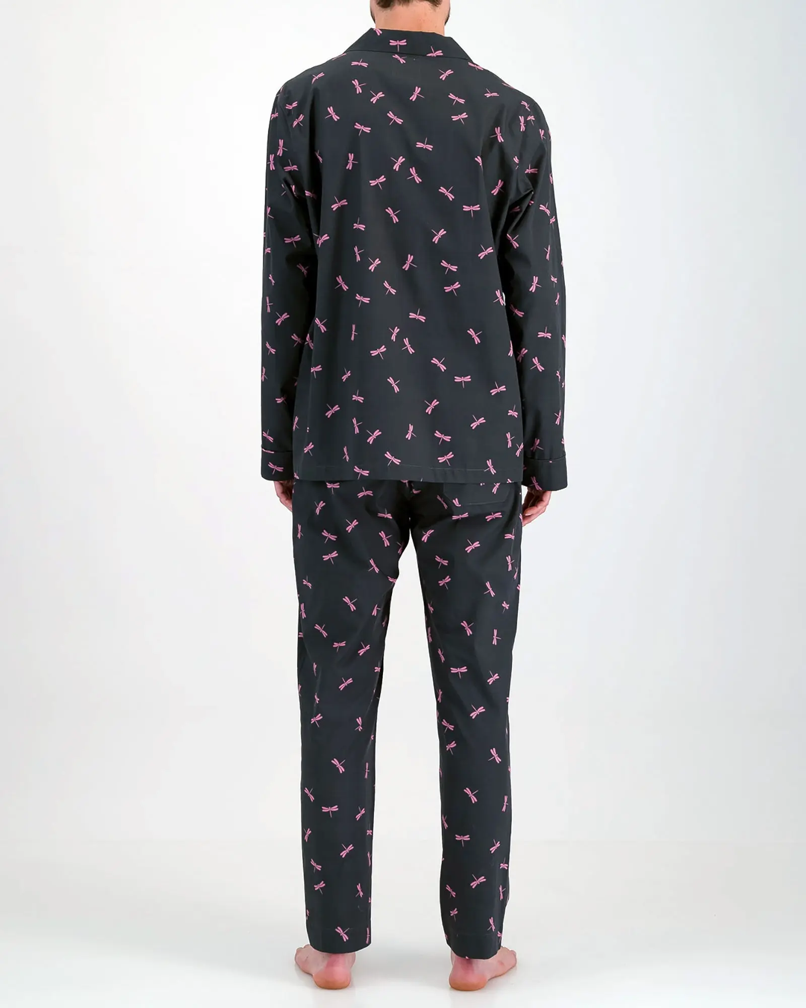 Mens Long Pyjamas - Dragonflies - Image 3