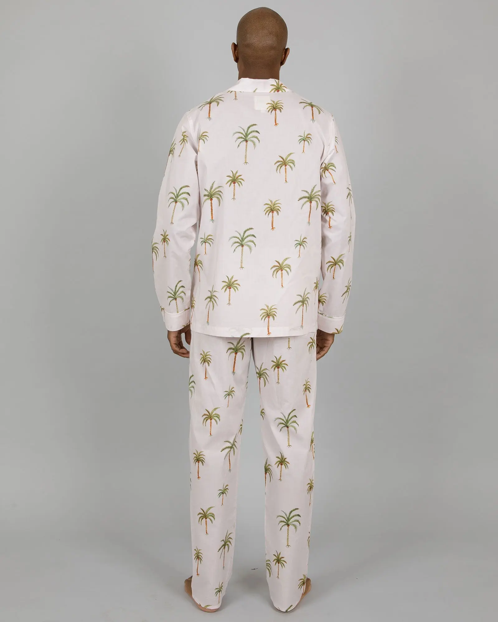 Palm Beach Mens Cotton Pyjama Trouser Set - Image 6