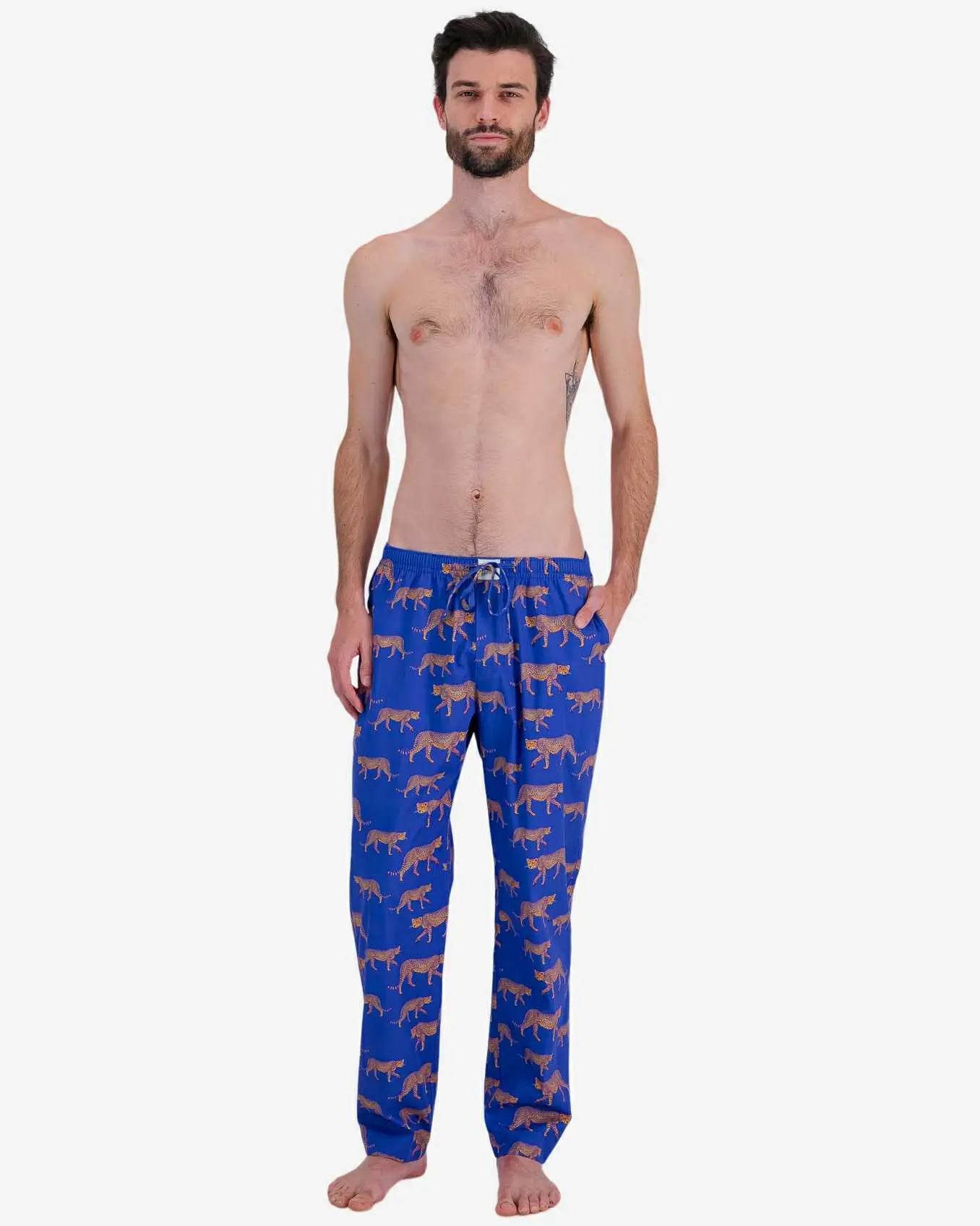 Mens Lounge Pants - Yellow Cheetah - Image 4