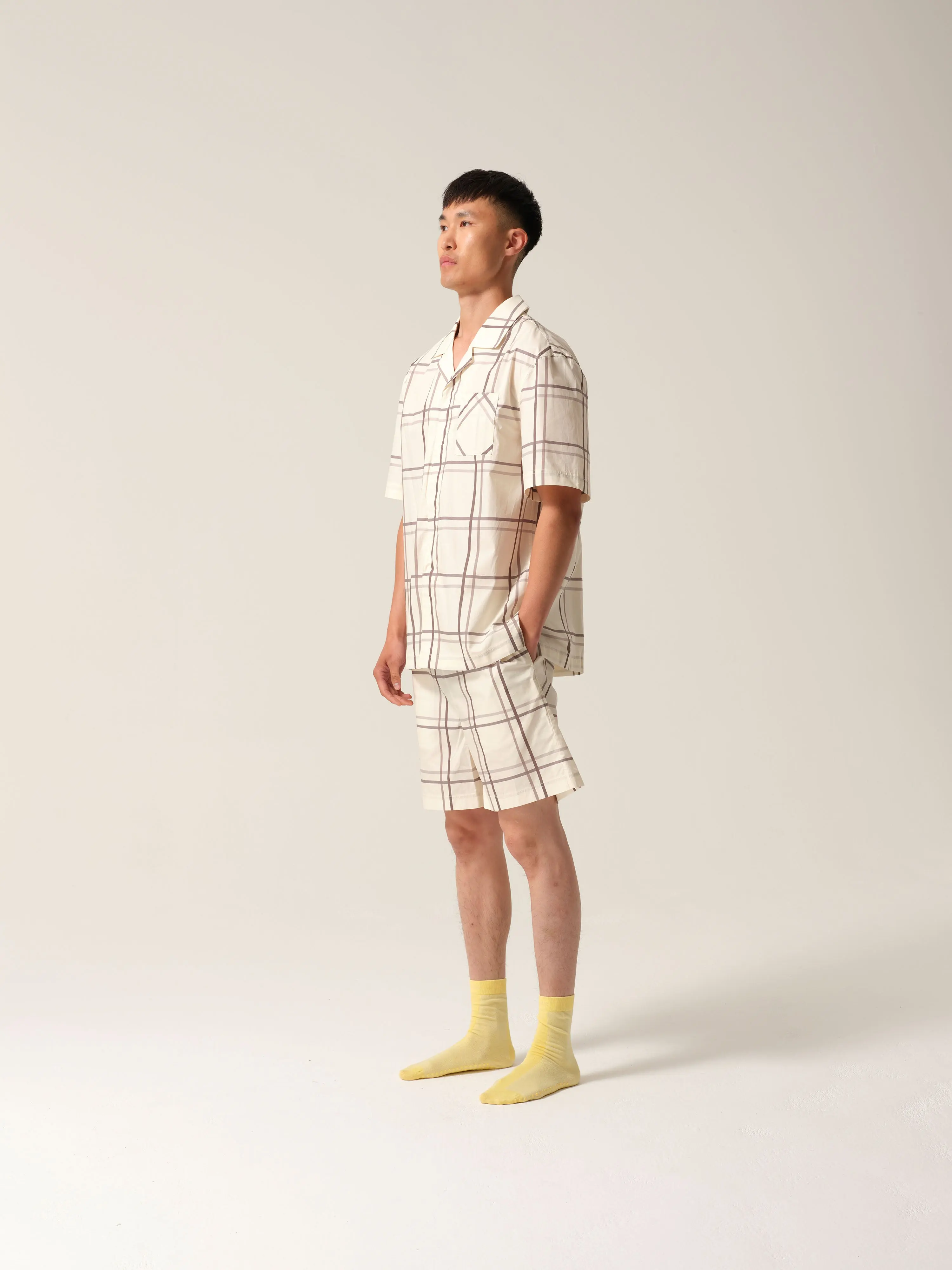 Mens Riley Short PJs Silver Linings - Image 2