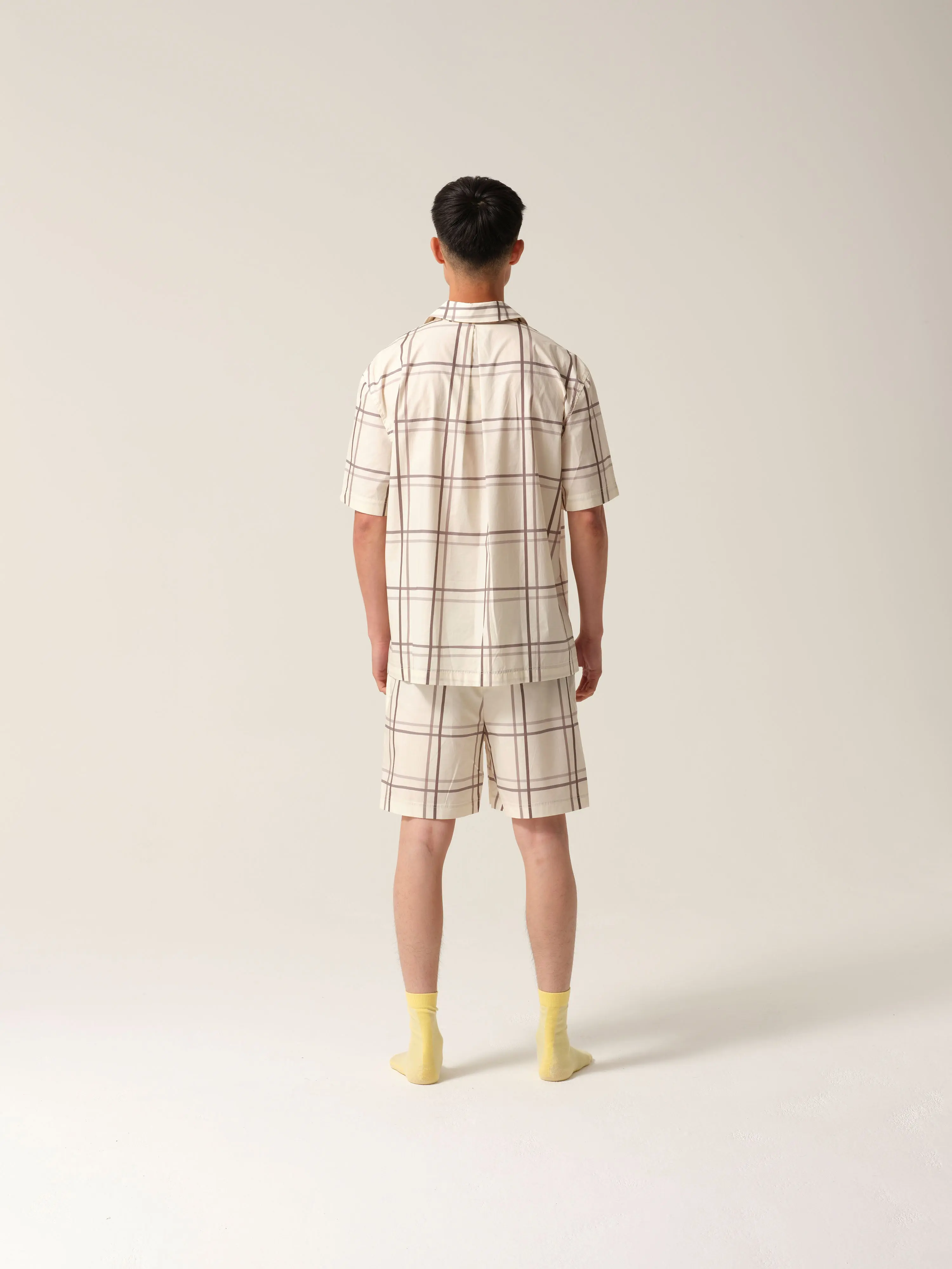 Mens Riley Short PJs Silver Linings - Image 3