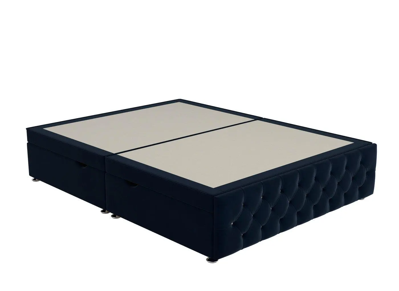 Messina Upholstered Ottoman Divan Base - Blue