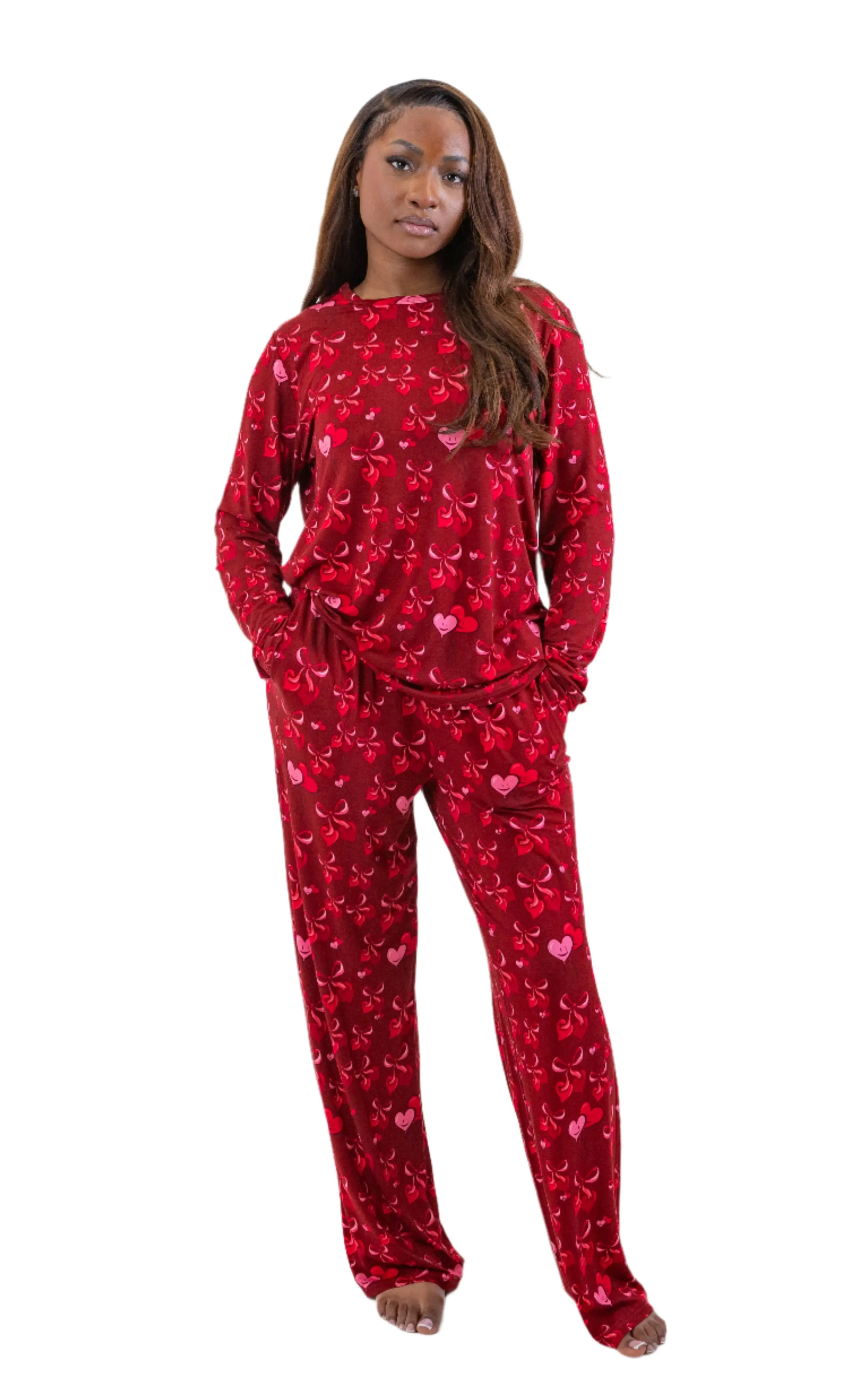 Midnight Romance Women's Bamboo Pyjama Trouser Set - Image 3