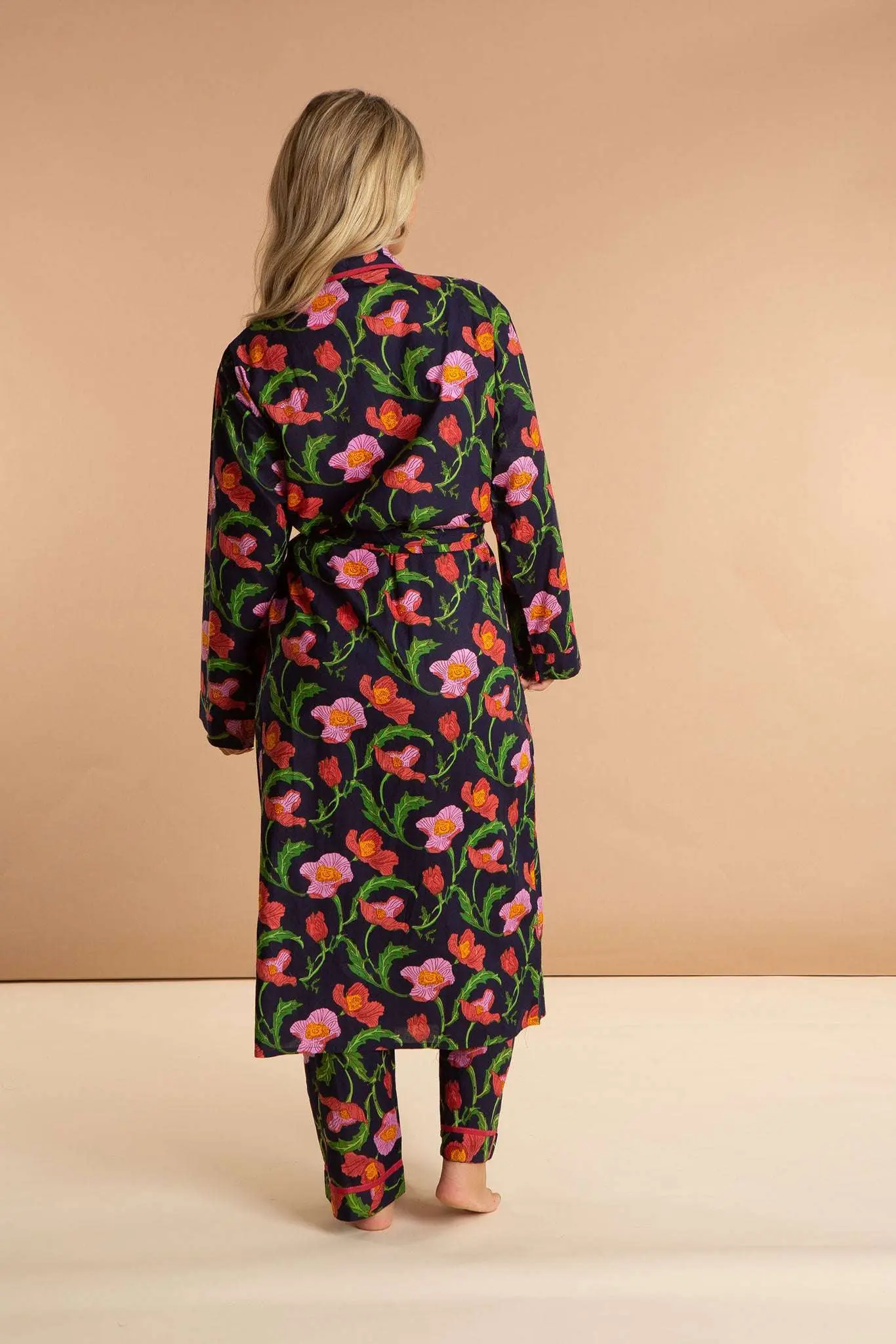 Midnight Sweetpea Women's Cotton Robe - Image 7