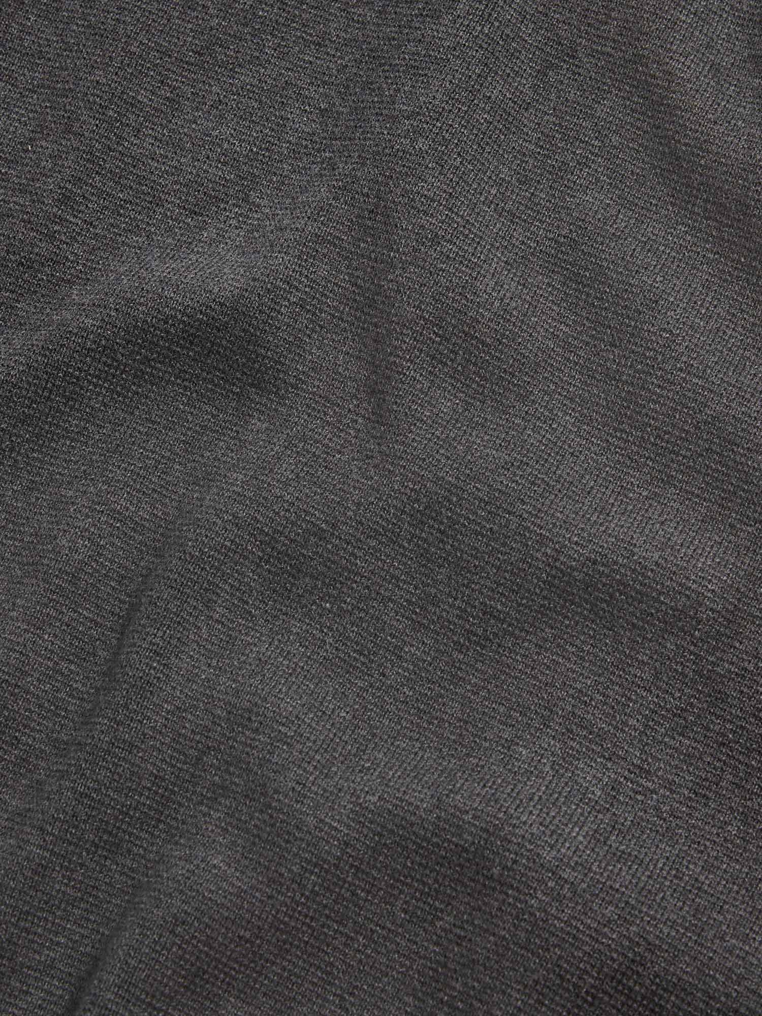 Charcoal Grey Milano Knit Zip Hoodie - Image 10