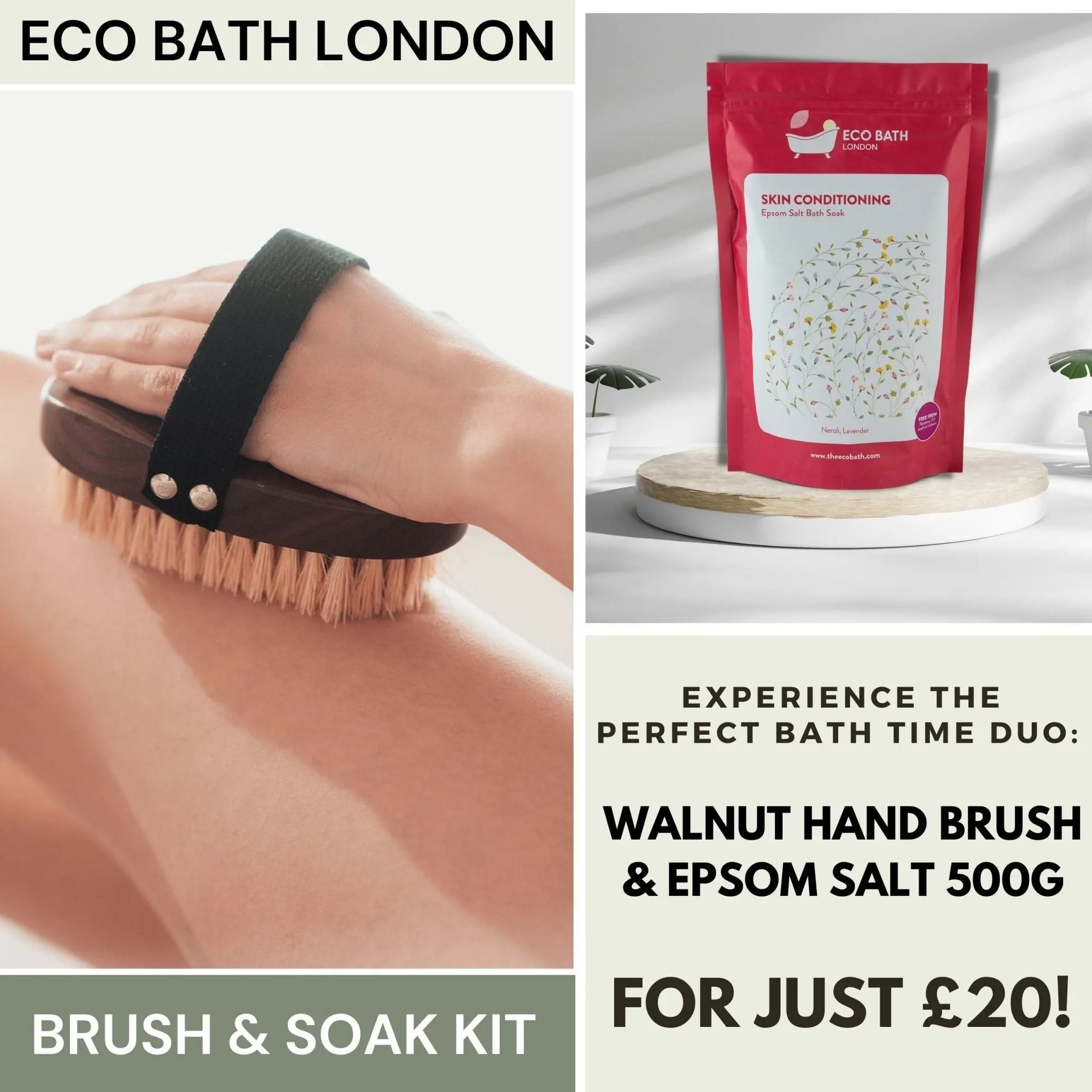 Mindful Moments: Eco Bath London Brush & Soak Kit - Image 2