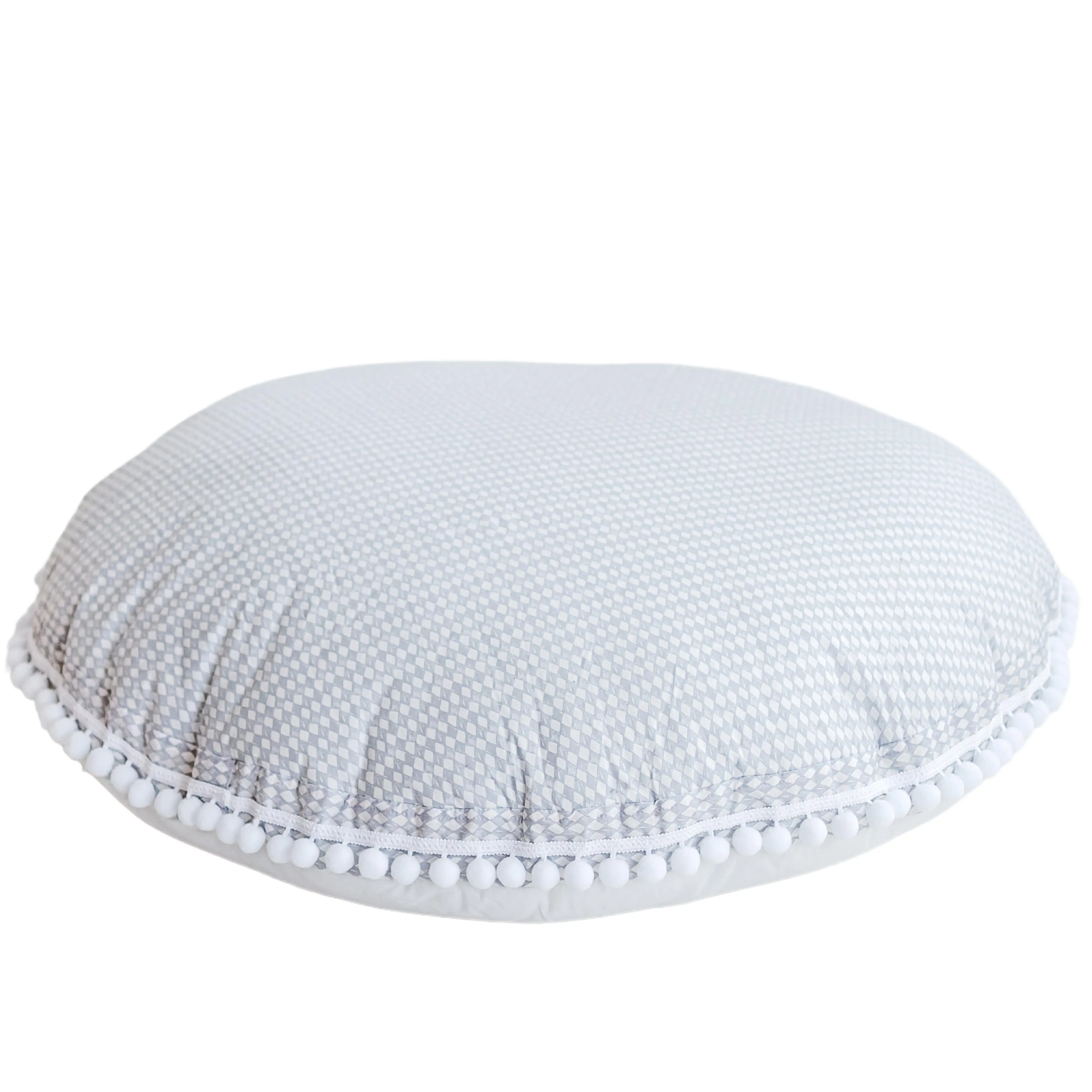 Rhombus Diamond Grey Big Floor Cushion - Image 5