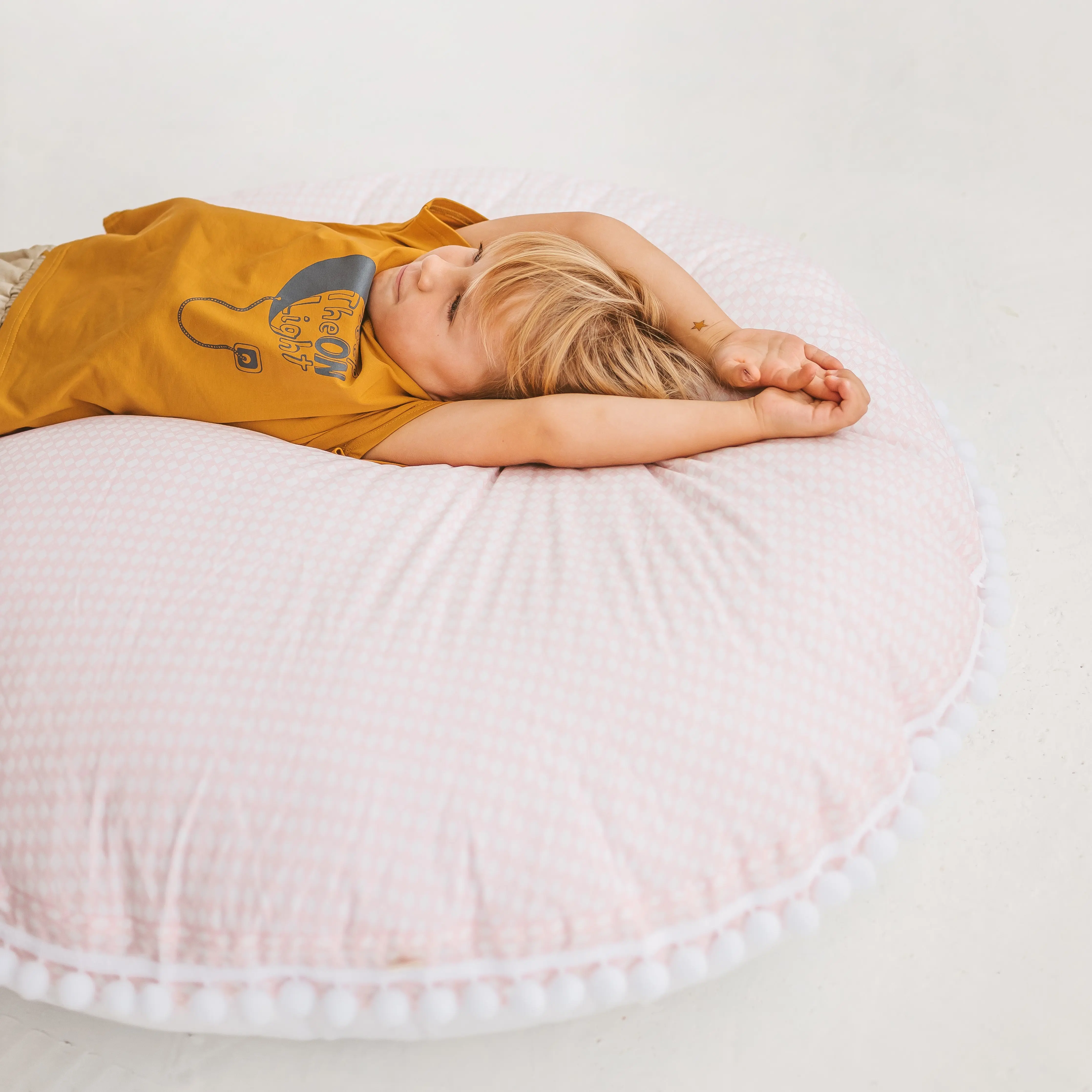 Rhombus Diamond Pink Big Floor Cushion - Image 3