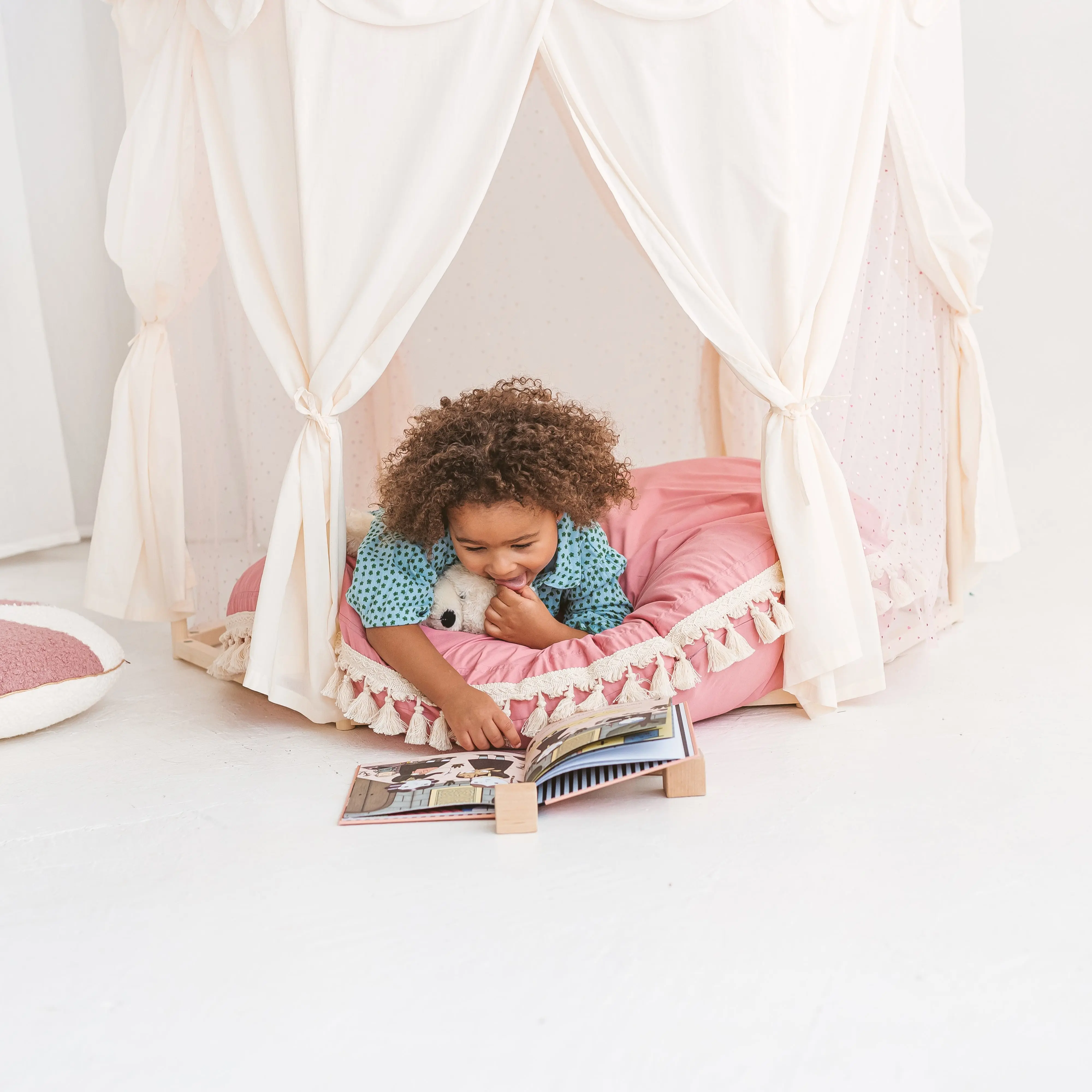 Boho Indoor Playhouse Tent in Pavilion Shape - Image 6