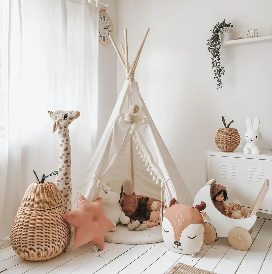 Boho Kids Teepee with Tassels - Image 2