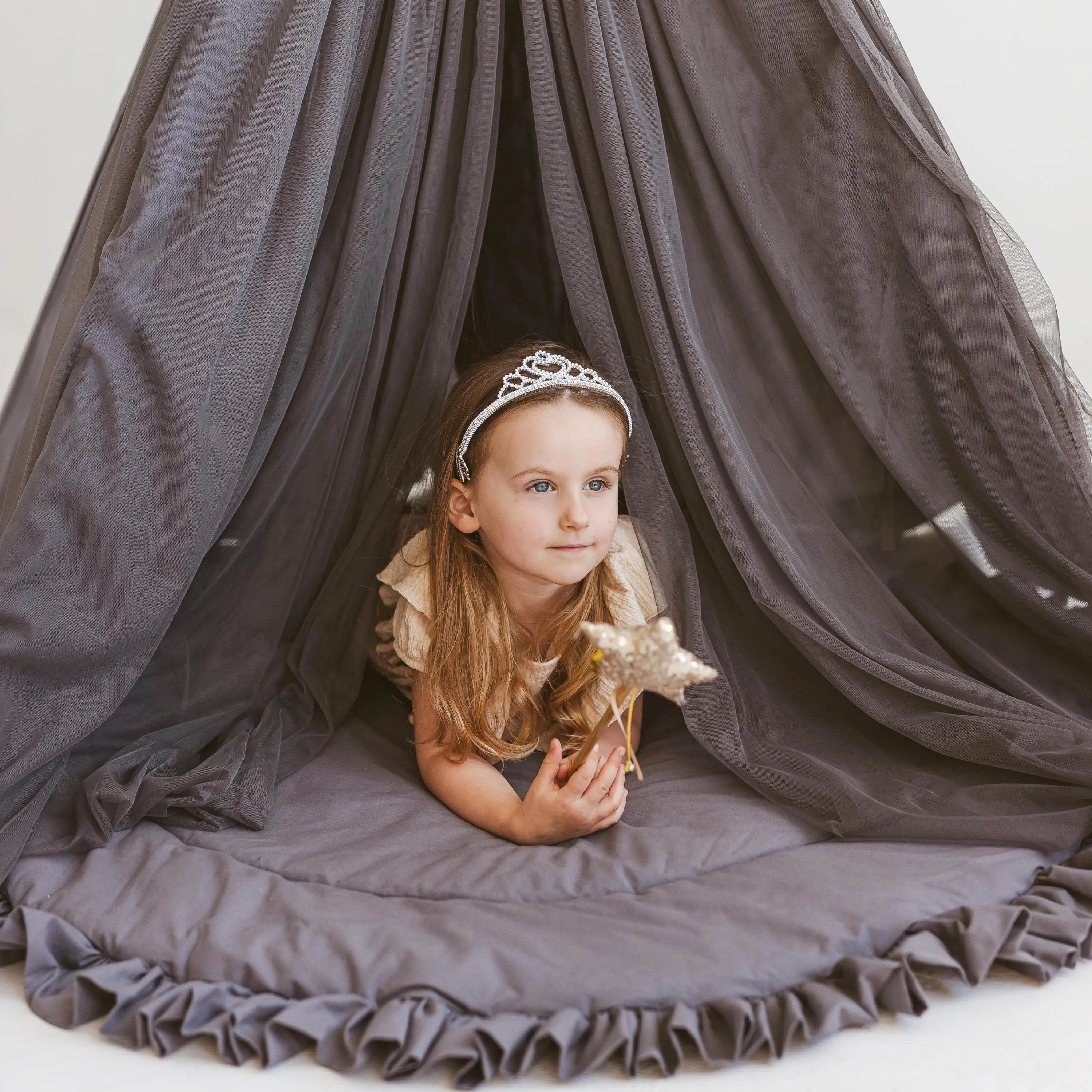 Grey Fairy Kids Play Tent - Image 3