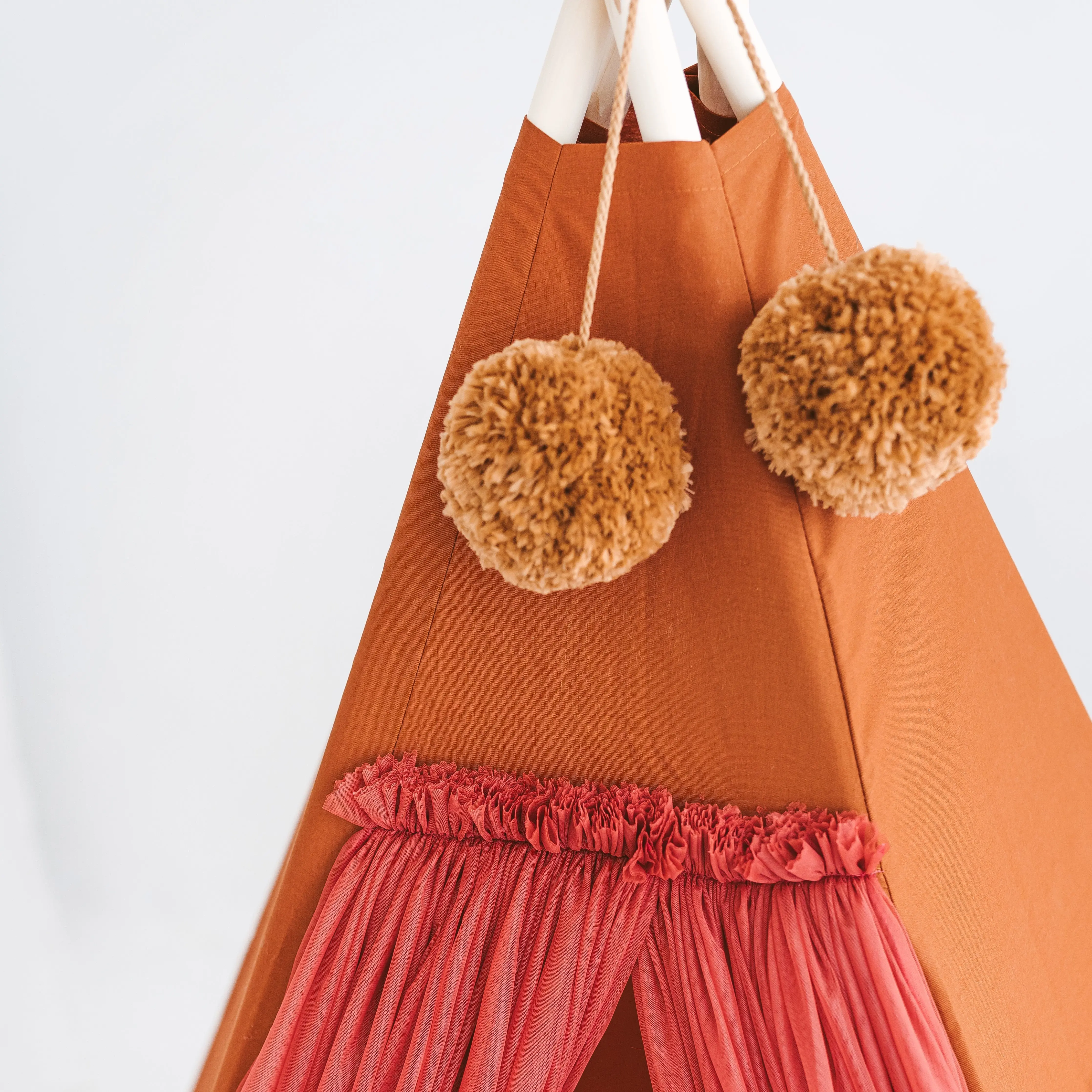 Cognac Fairy Kids Play Tent with Tulle - Image 7