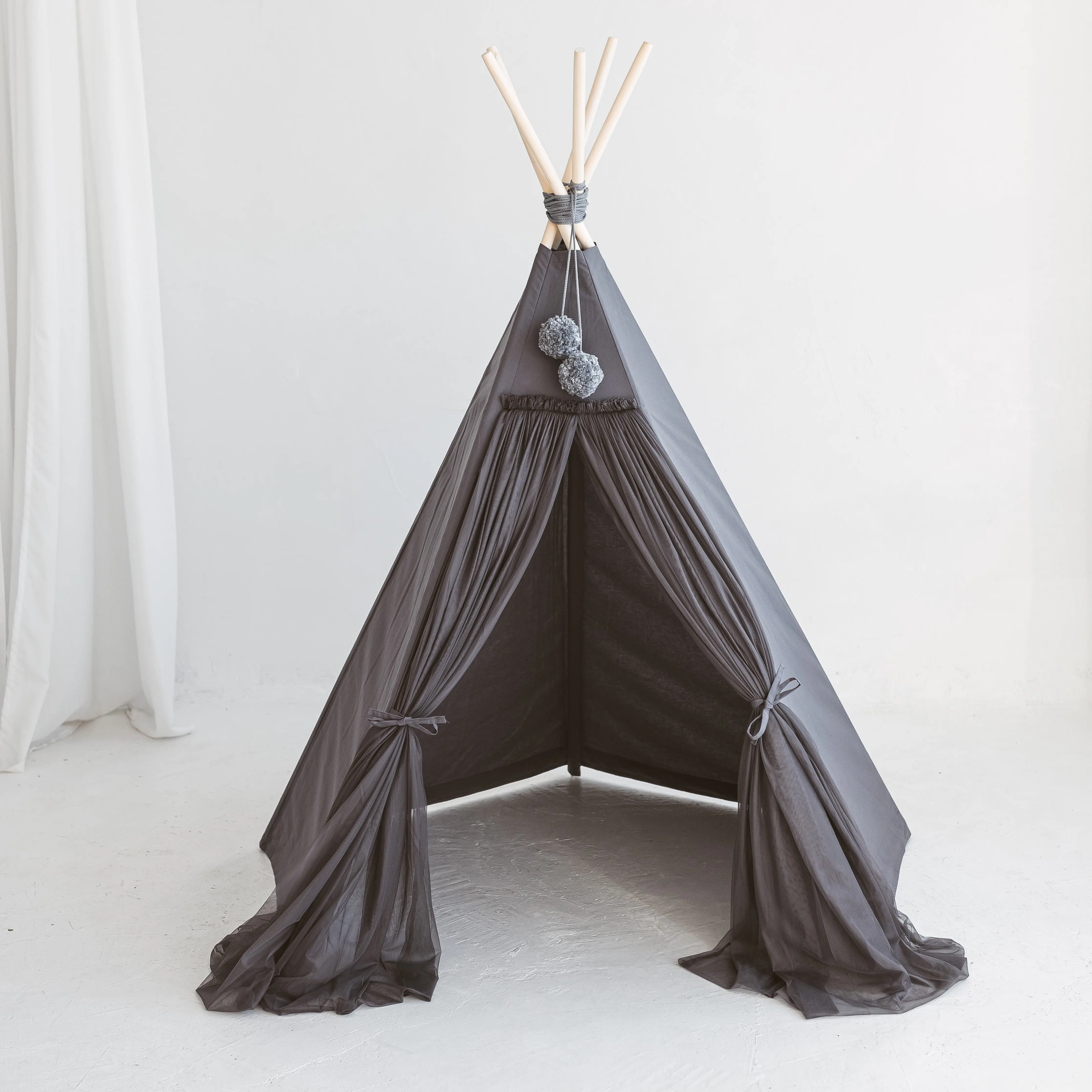Cognac Fairy Kids Play Tent with Tulle - Image 9