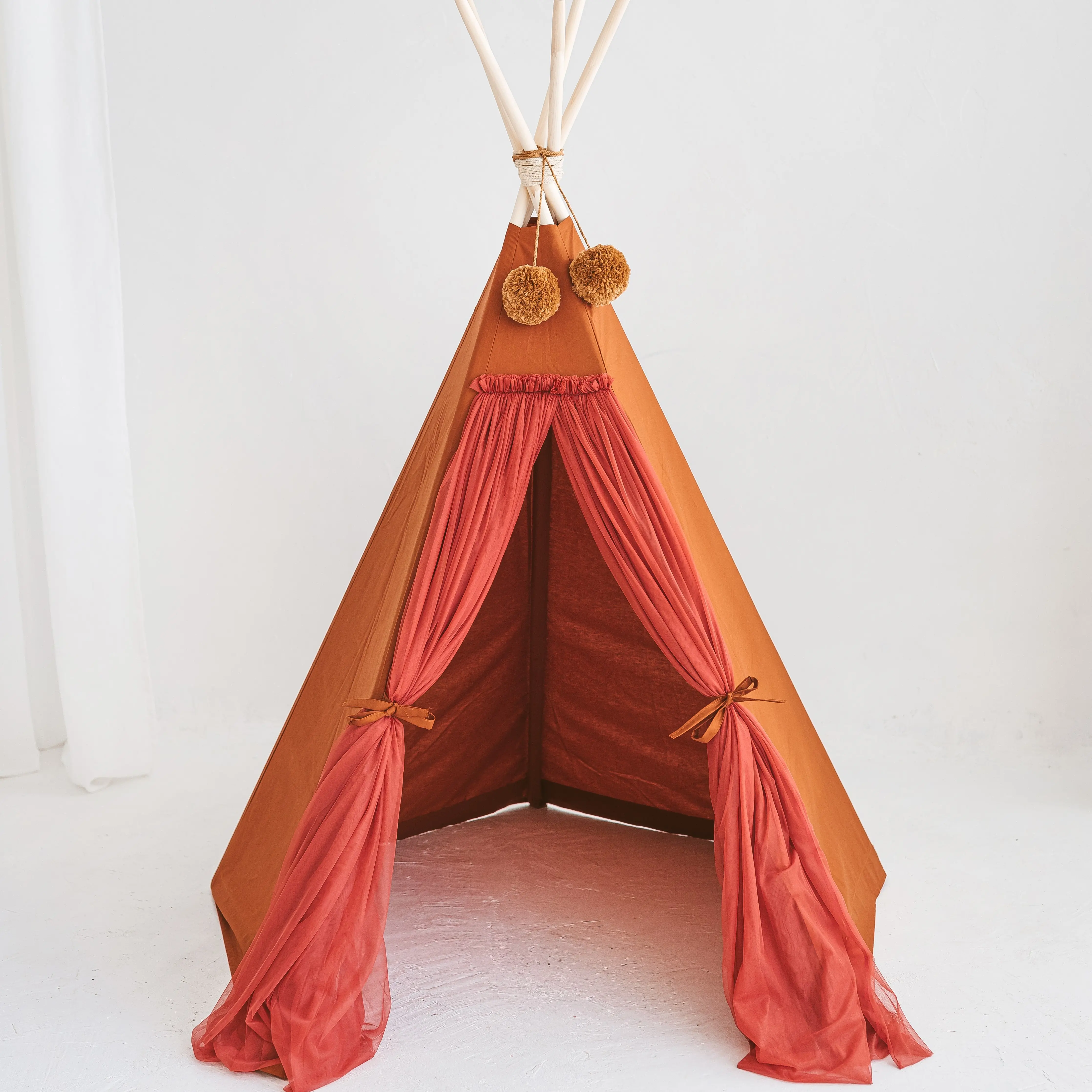 Rose Fairy Kids Play Tent with Tulle - Image 12