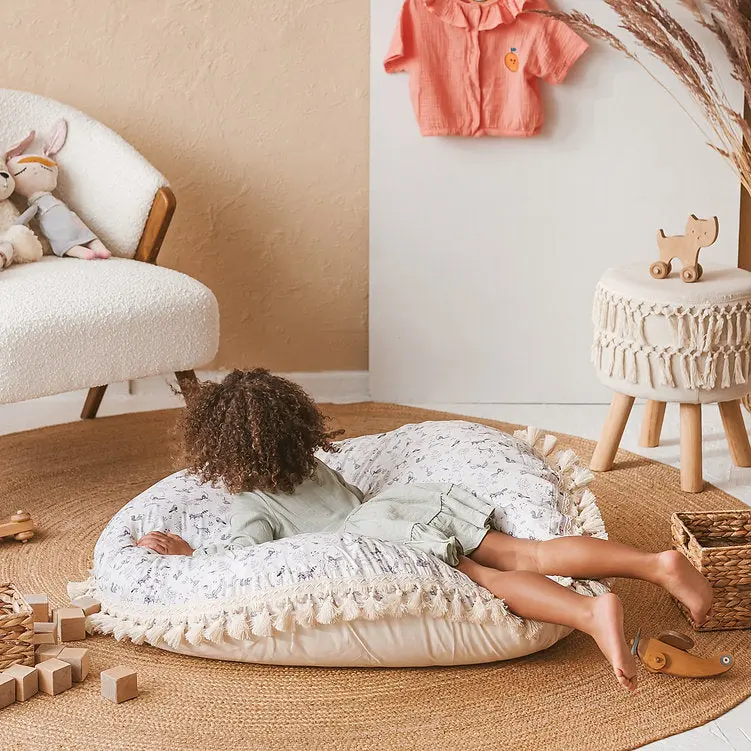 Kid's Floor Cushion in Forest Animal Pattern - Image 2