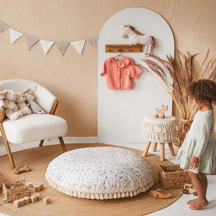 Kid's Floor Cushion in Forest Animal Pattern - Image 5