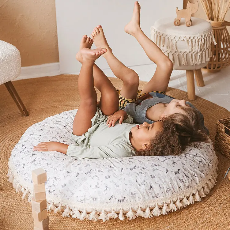 Kid's Floor Cushion in Forest Animal Pattern - Image 6