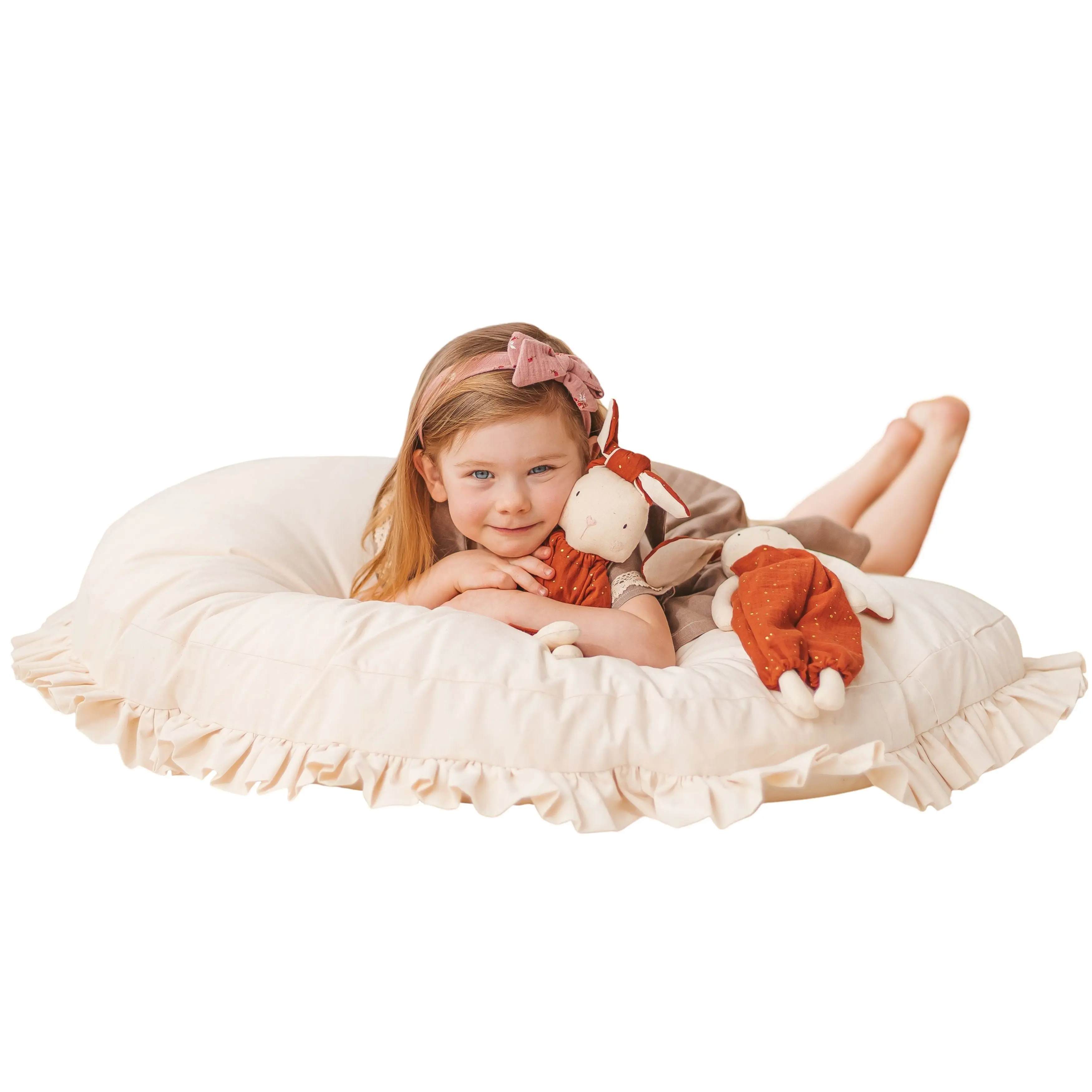 Large Floor Cushion with Ruffled Edges - Image 8