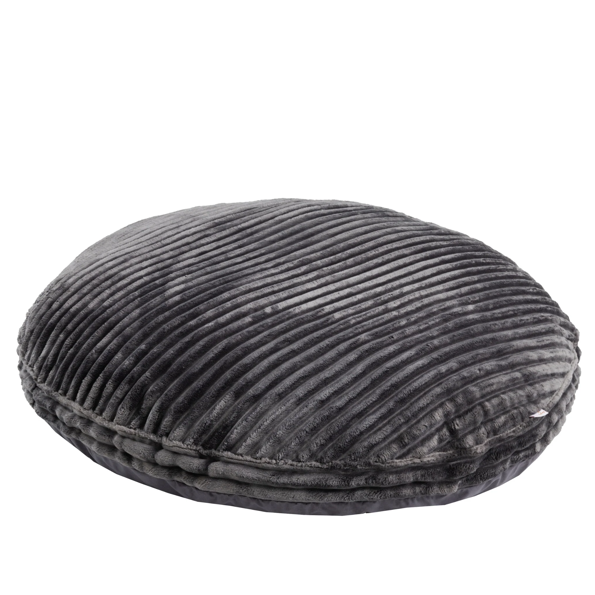 Large Kids Floor Cushion in dark grey corduroy