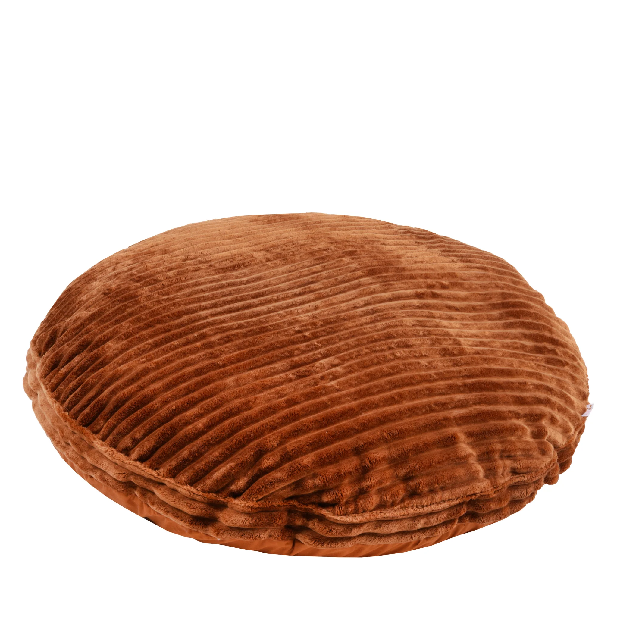 Large Kids Floor Cushion with a terracotta corduroy cover - Image 4