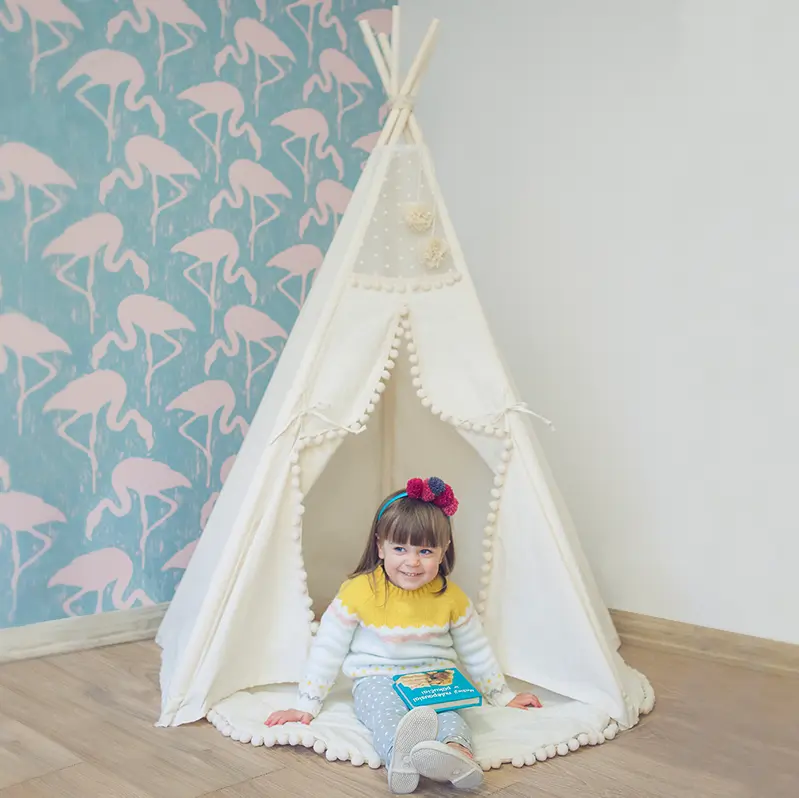Original Play Tent with Pompoms - Image 6
