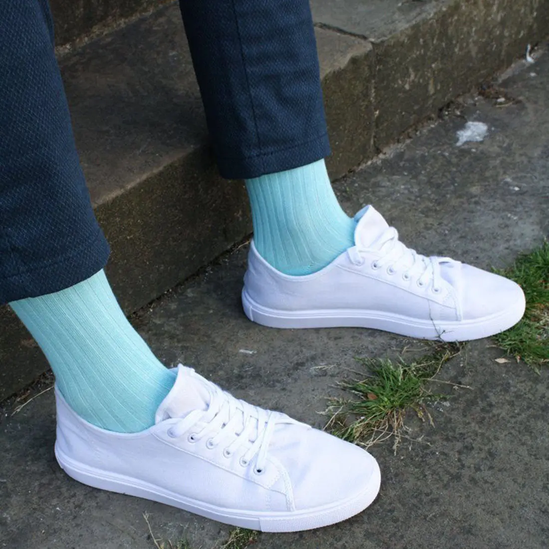 Mint Bamboo Socks - Image 3