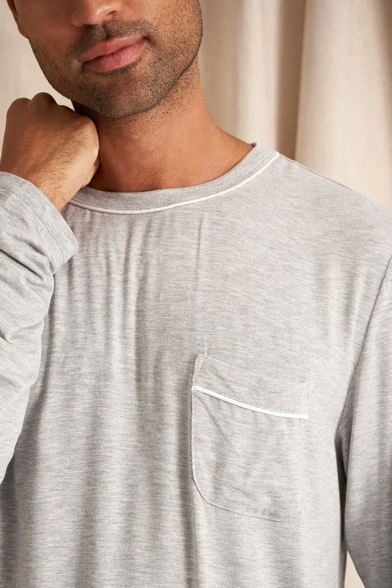 Grey Marl Mister You Bamboo Pyjama Set - Image 2