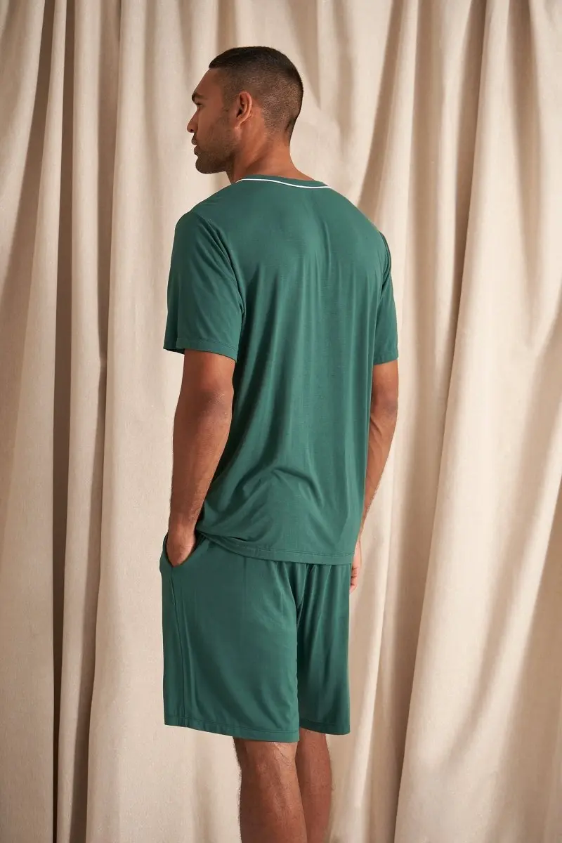 Green Mister You Bamboo Short Pyjama Set - Image 3