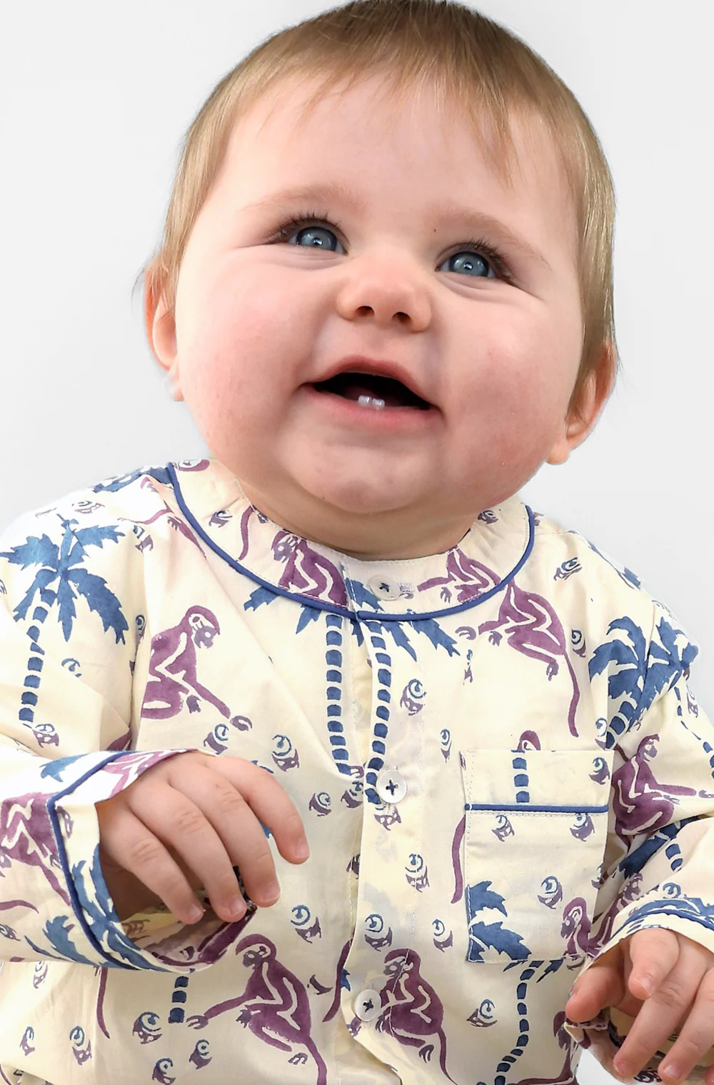 monkey capers - organic cotton baby pyjama set - Image 3