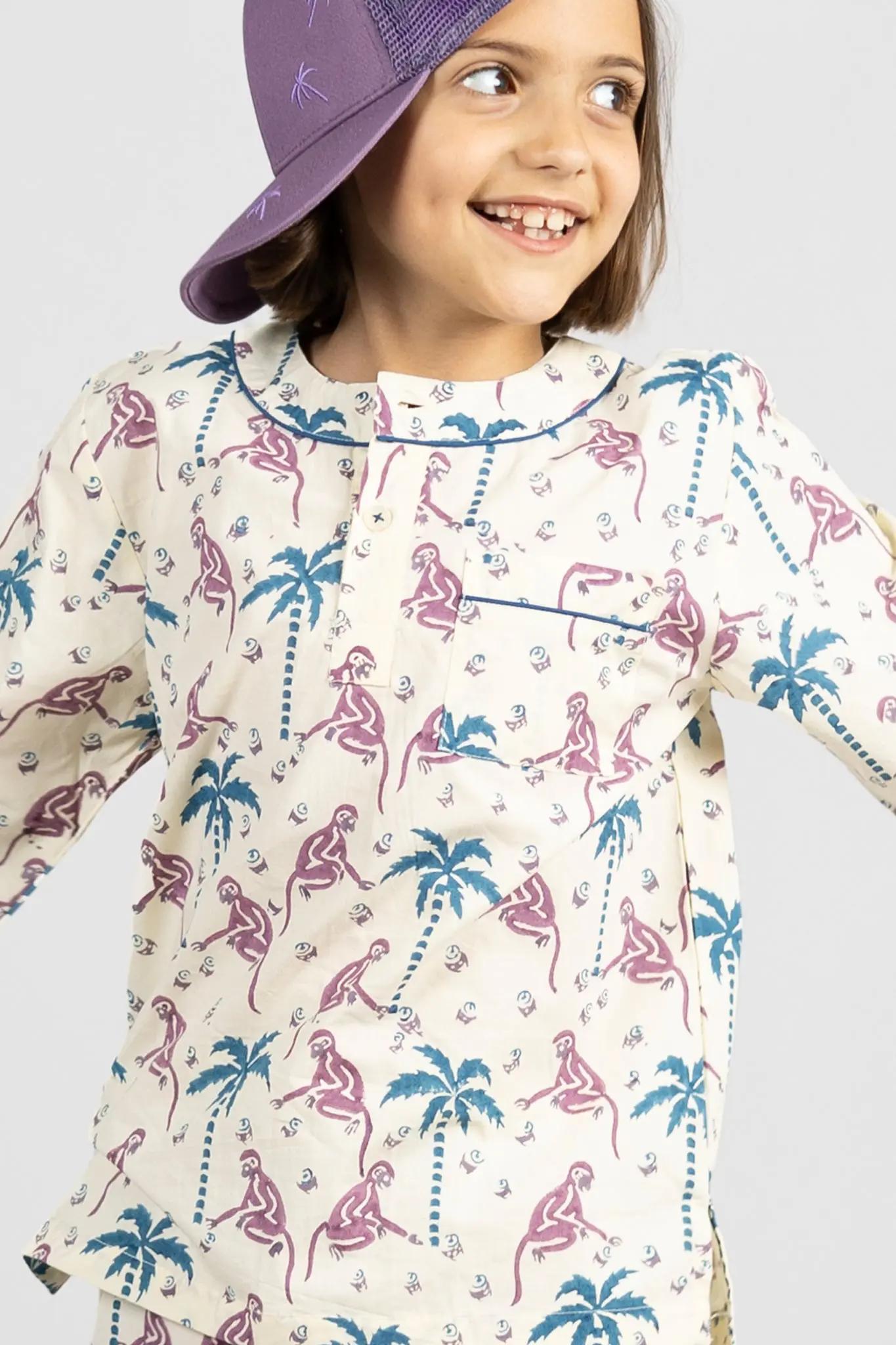 monkey capers Kids Organic Cotton Pyjama Trouser Set - Image 2