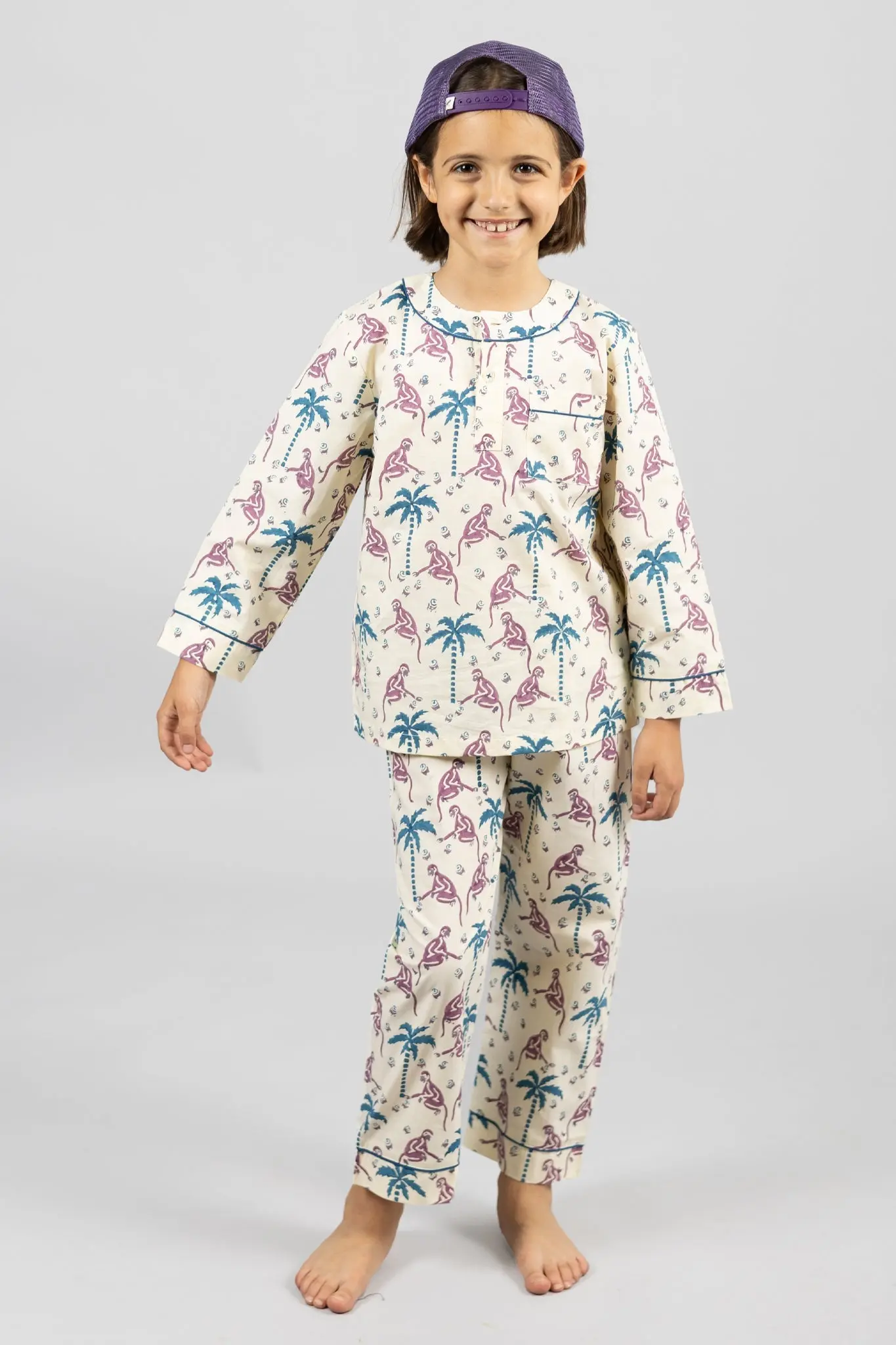 monkey capers Kids Organic Cotton Pyjama Trouser Set - Image 4