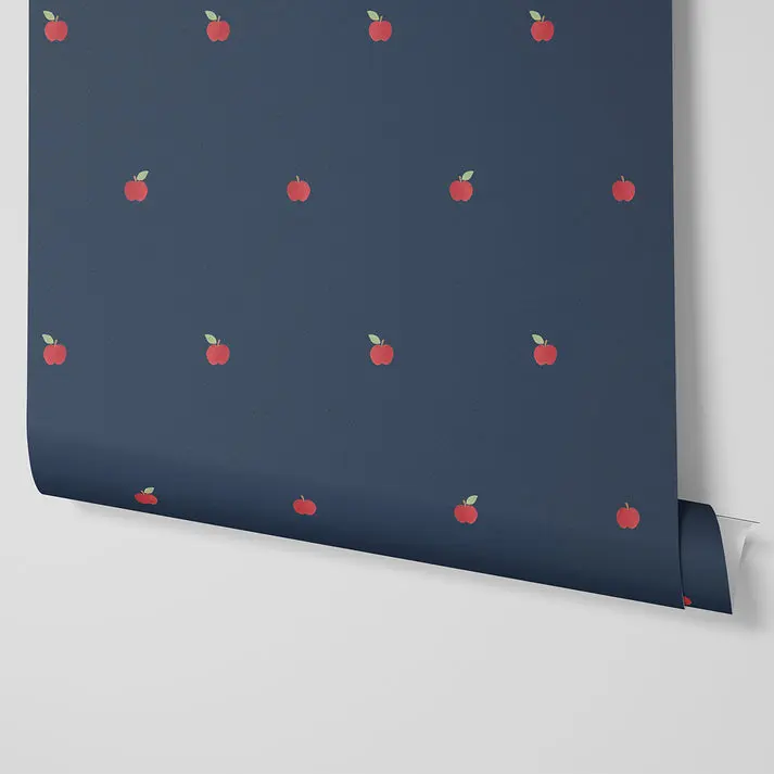 Moonlit Blue Apple Wallpaper - Image 3