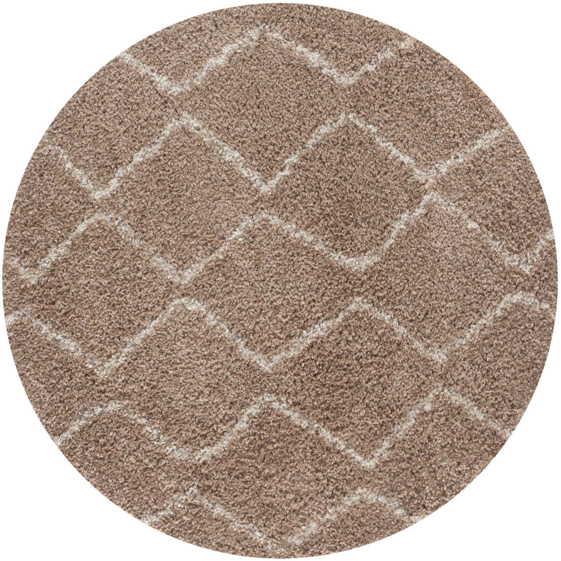 Moroccan Beige Shaggy Rug | 820 - Image 12
