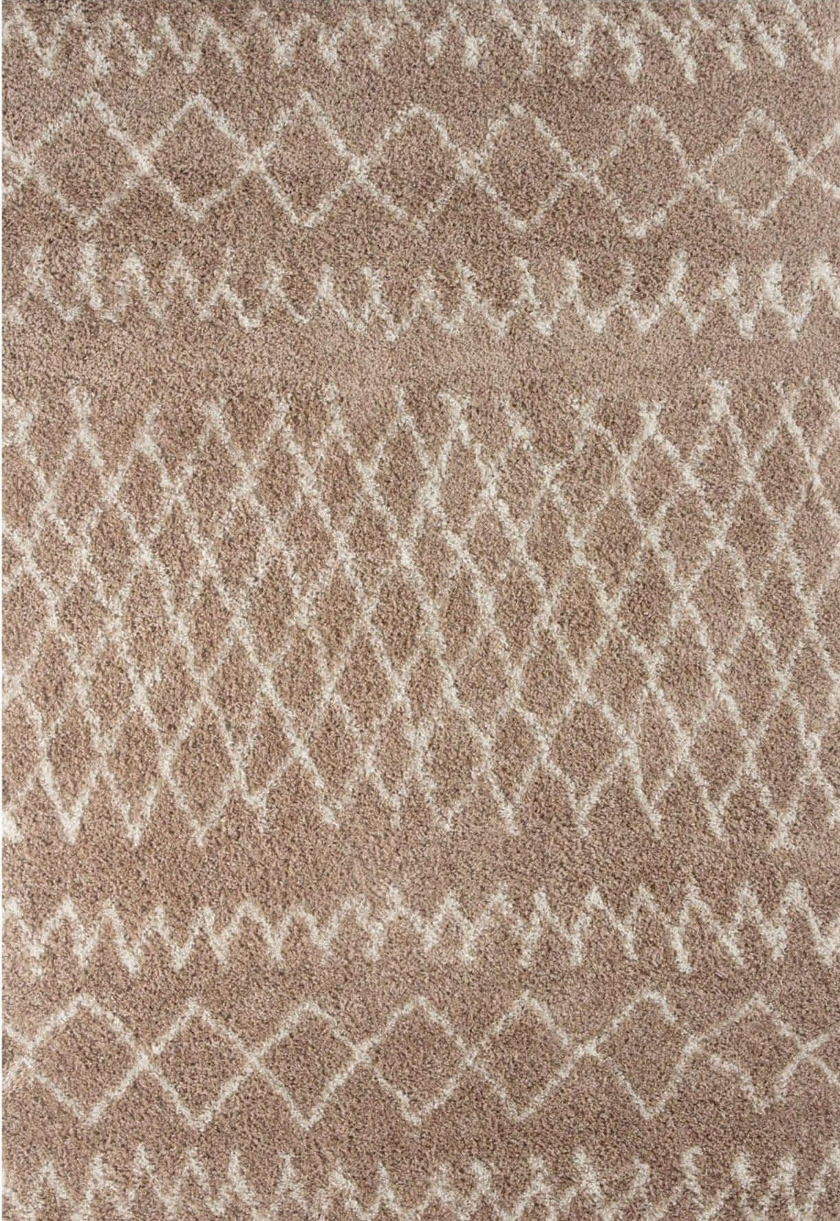 Moroccan Beige Shaggy Rug | 920