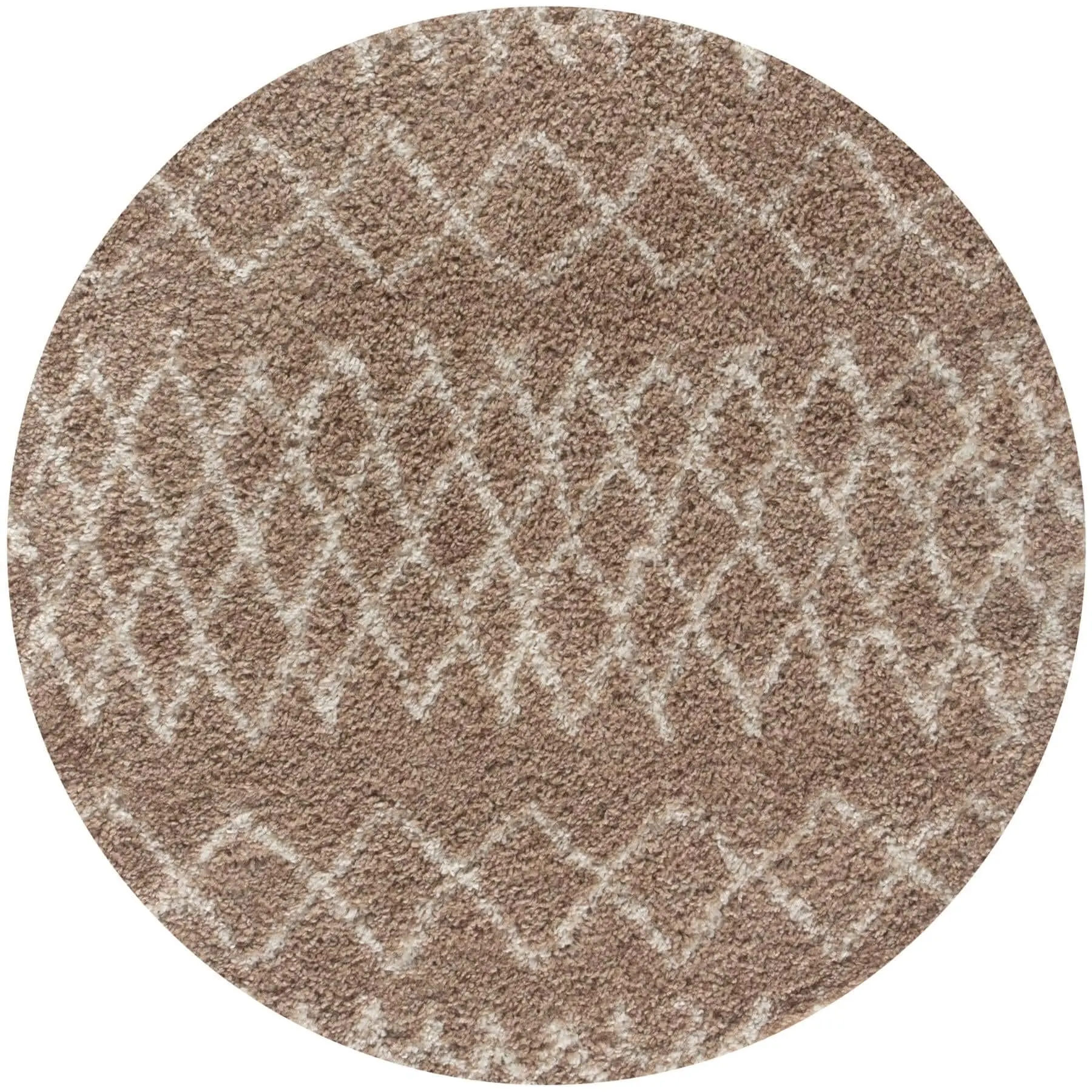 Moroccan Beige Shaggy Rug | 920 - Image 12