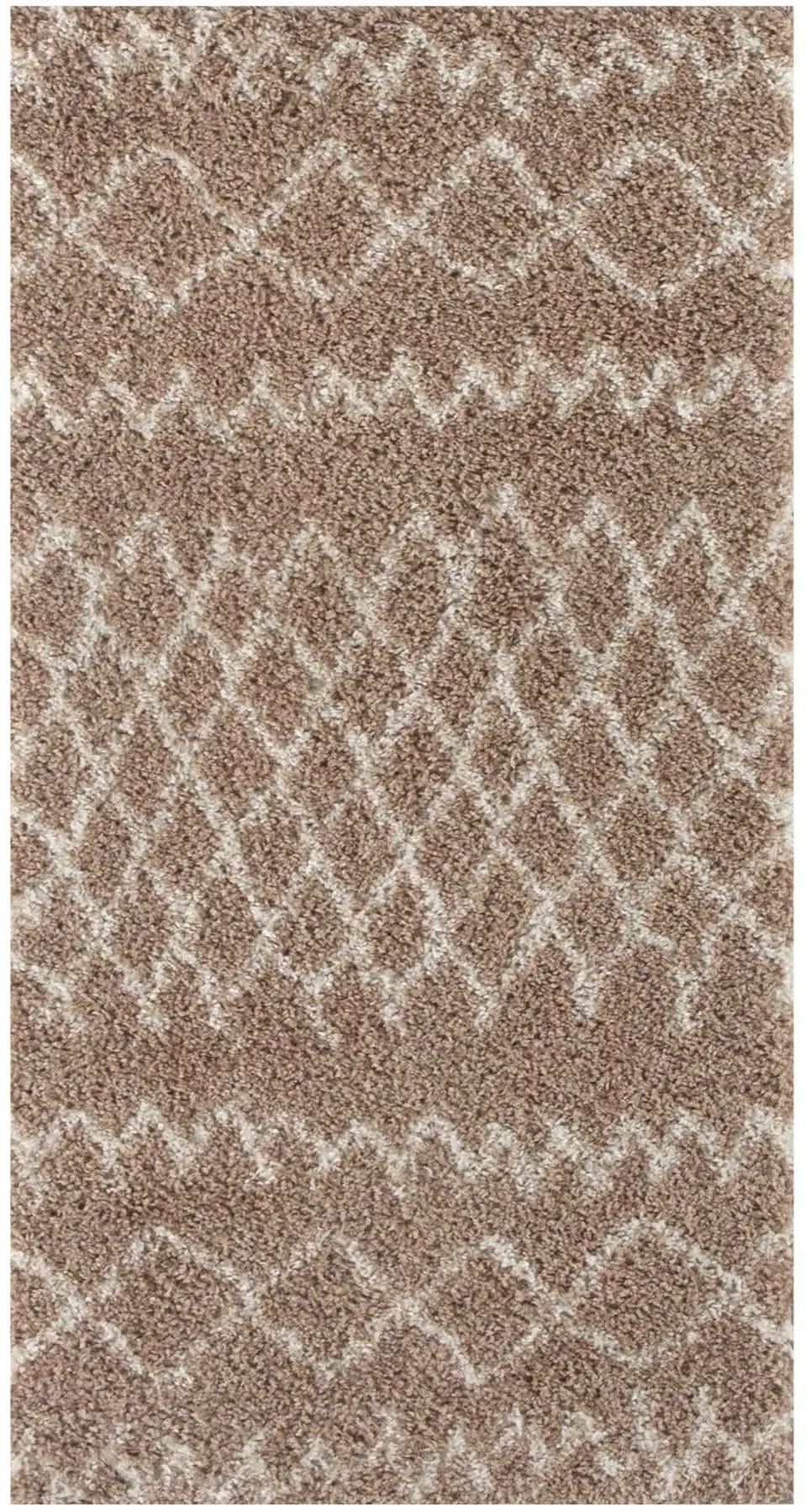 Moroccan Beige Shaggy Rug | 920 - Image 20
