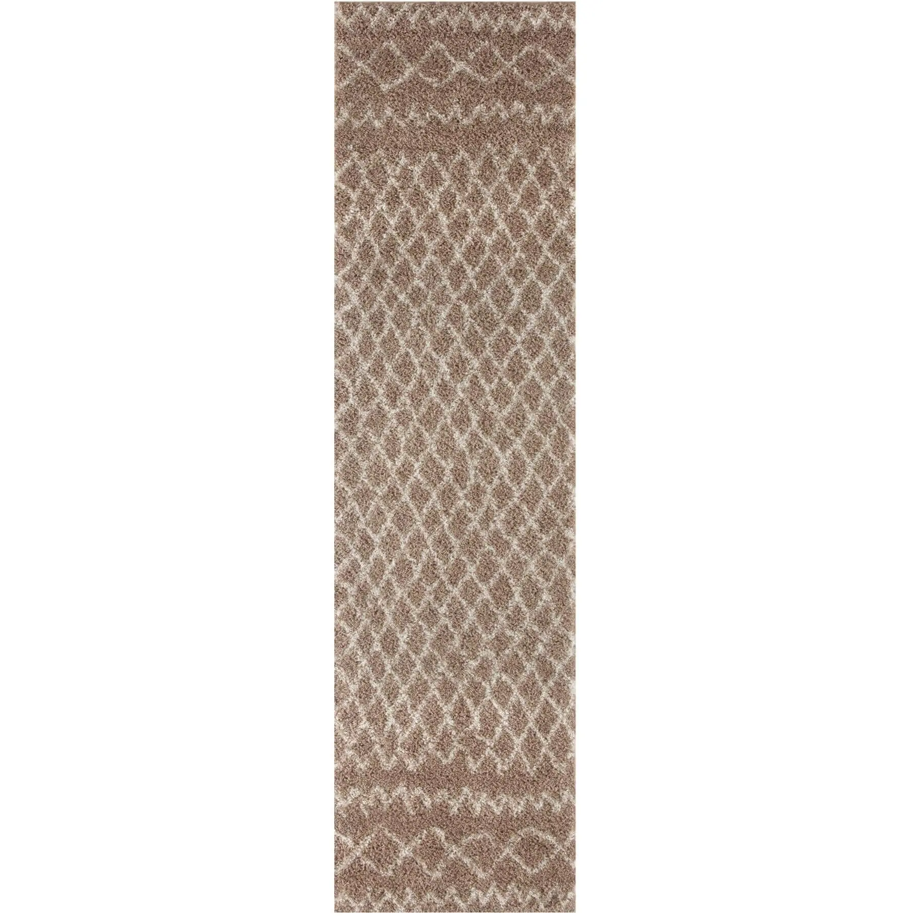 Moroccan Beige Shaggy Rug | 920 - Image 24