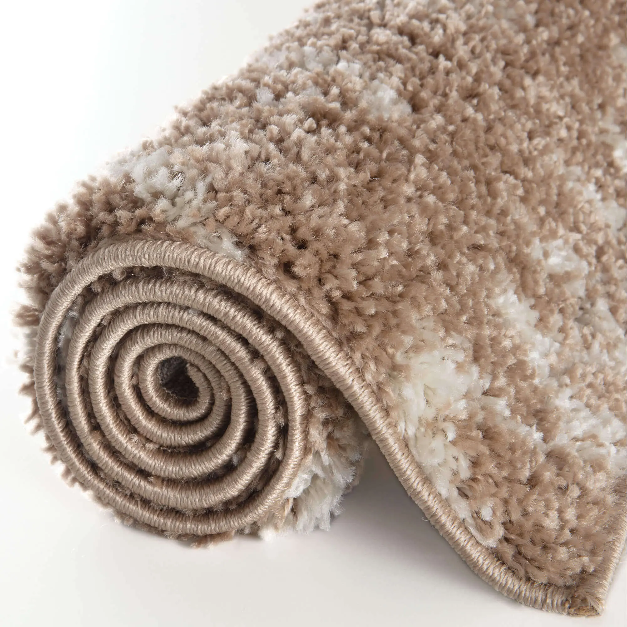 Moroccan Beige Shaggy Rug | 920 - Image 5