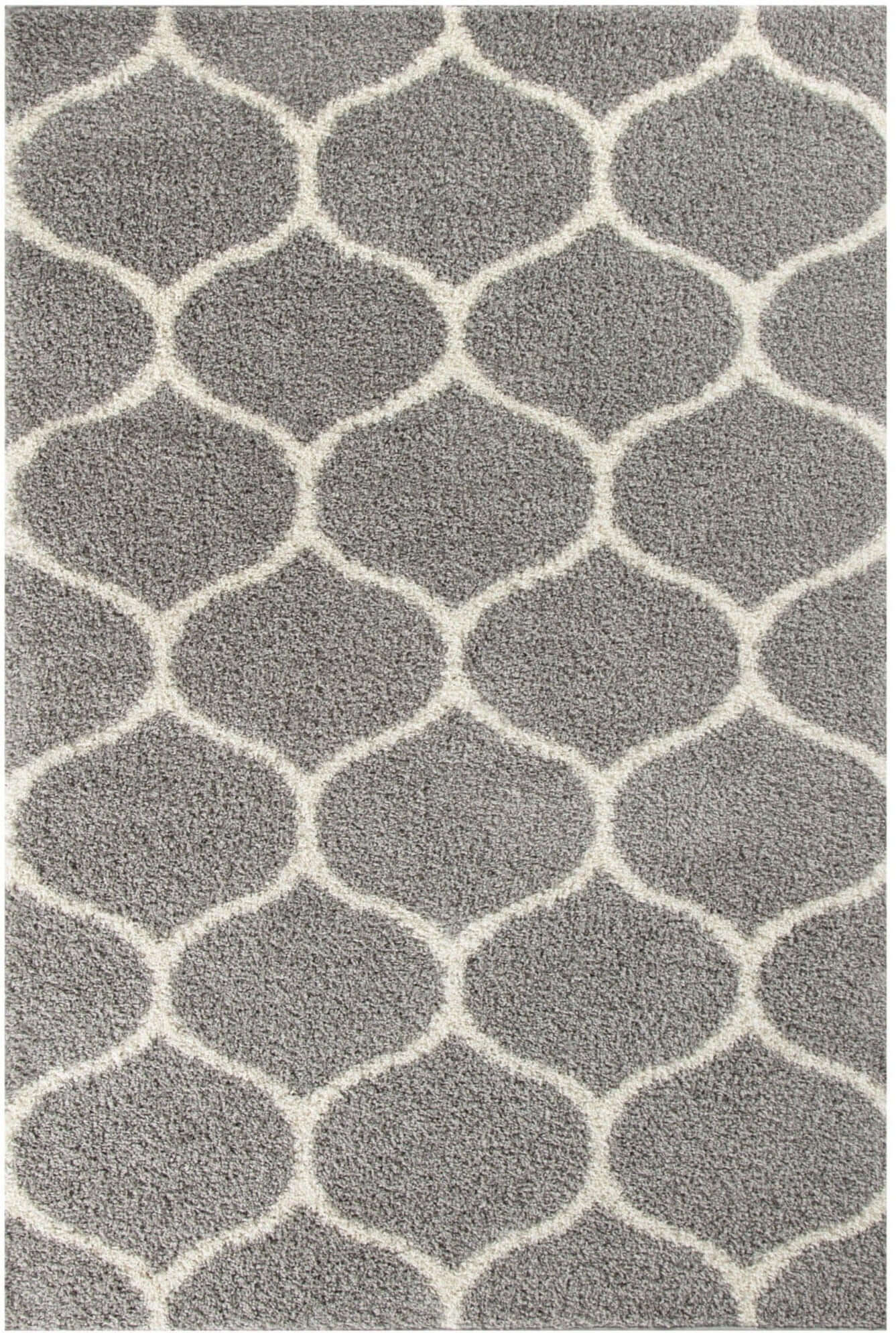 Moroccan Grey Shaggy Rug | 610