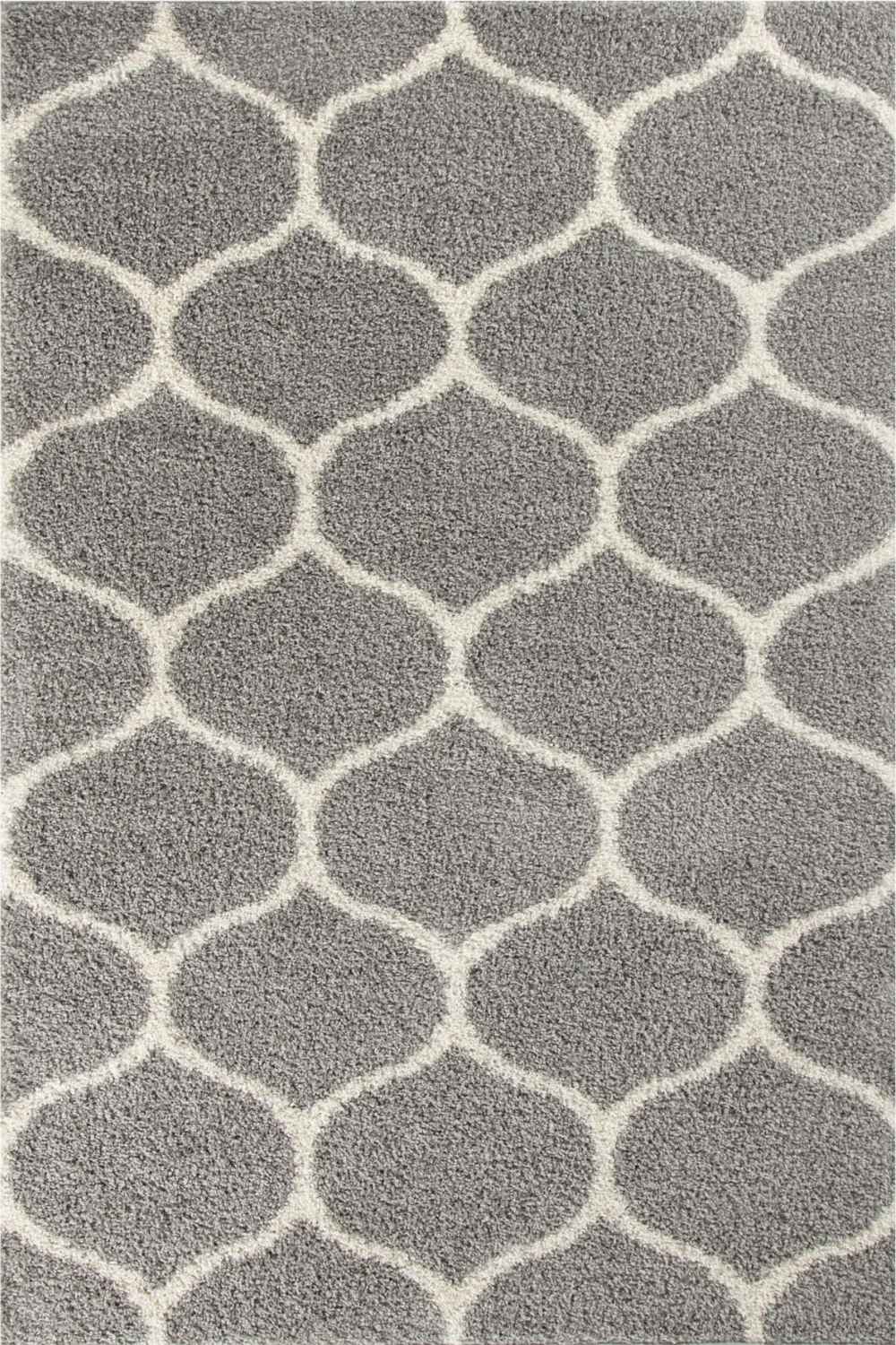 Moroccan Grey Shaggy Rug | 610 - Image 38