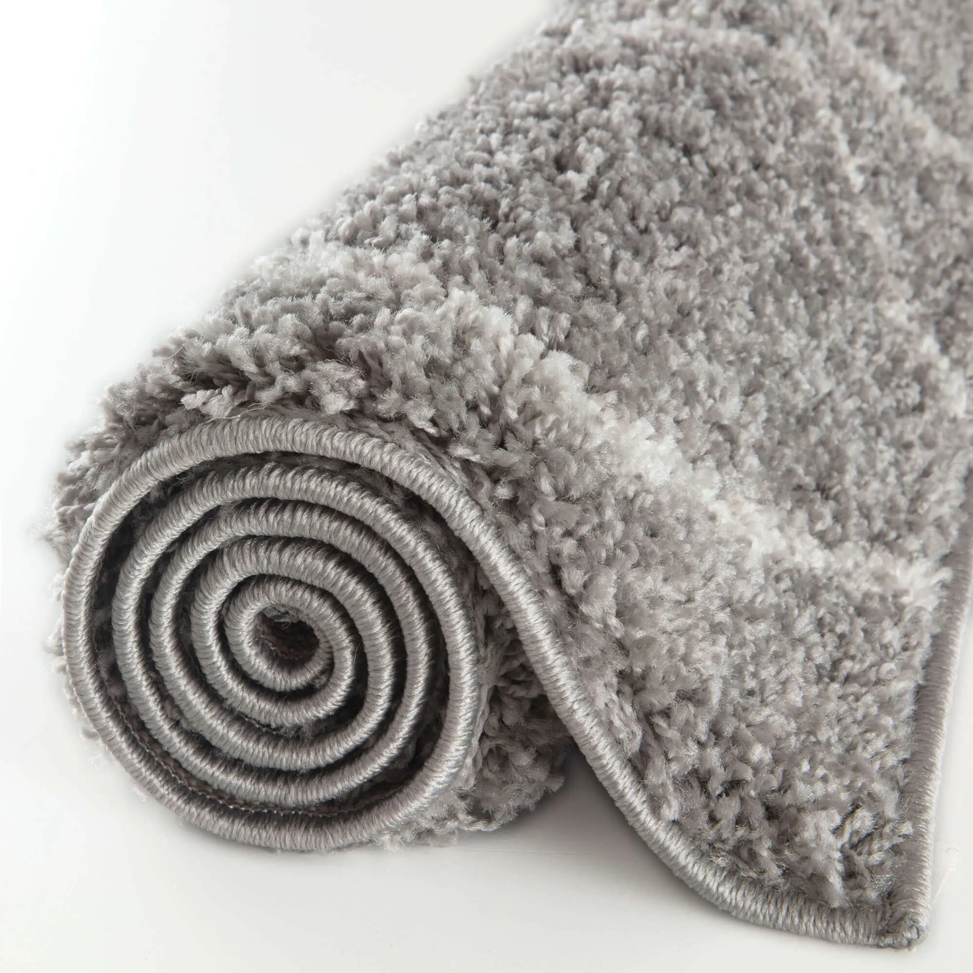 Moroccan Grey Shaggy Rug | 810 - Image 5