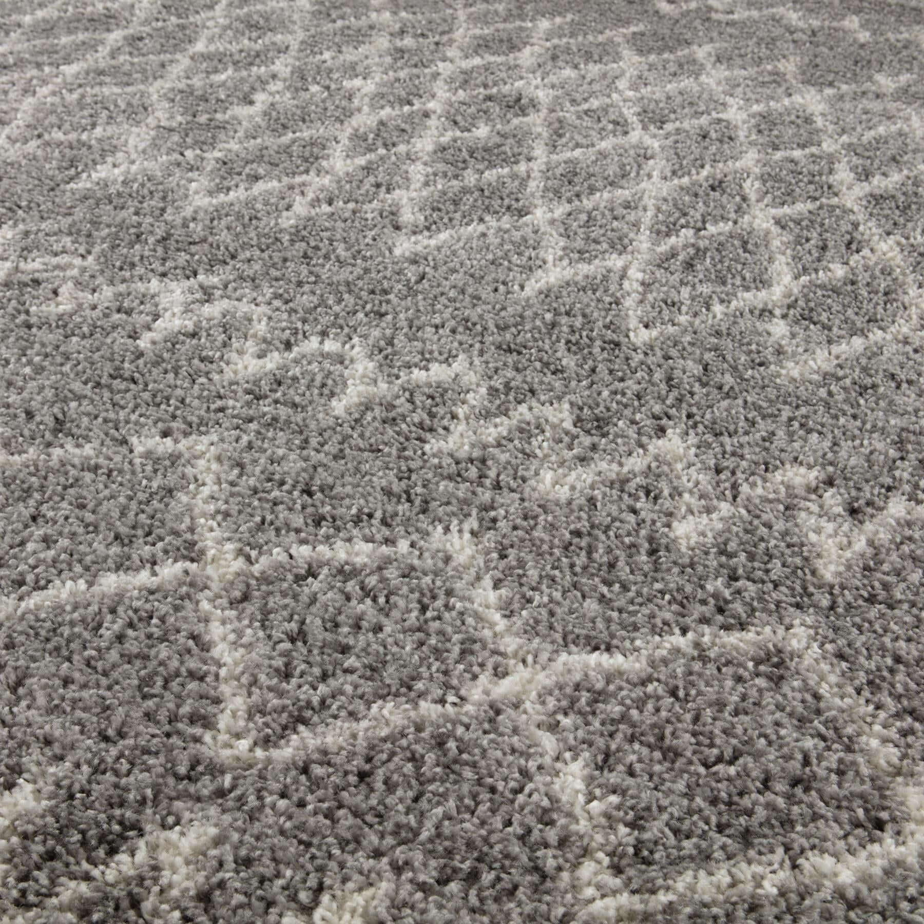 Moroccan Grey Shaggy Rug | 910 - Image 2