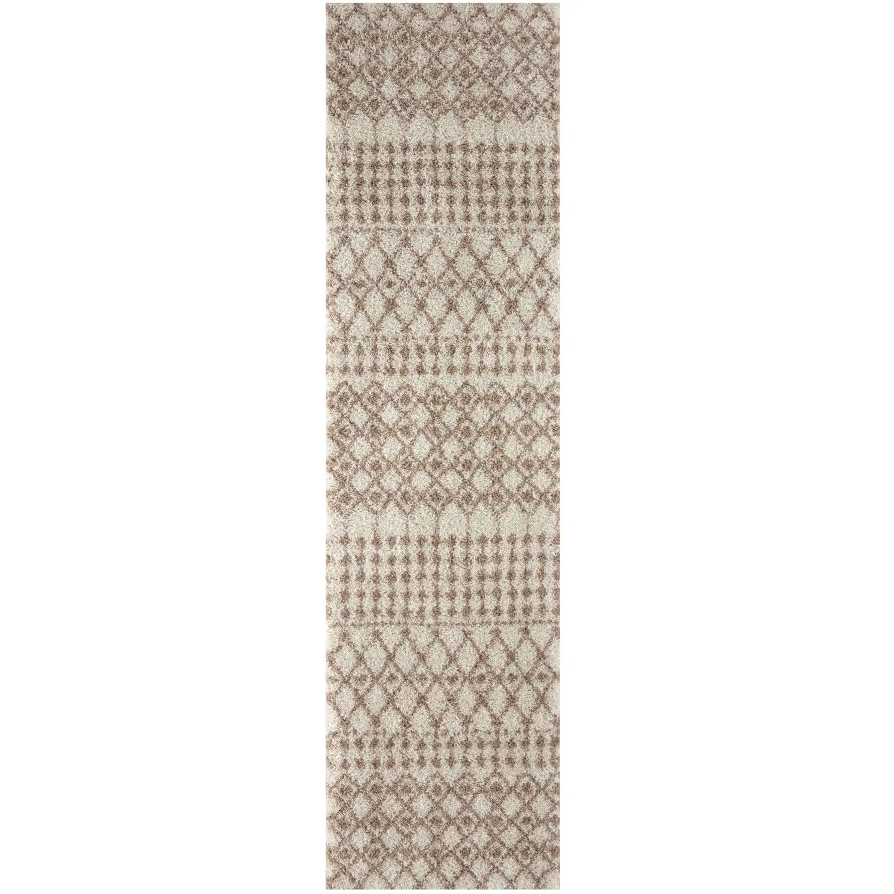 Moroccan Ivory Beige Shaggy Rug | 1030 - Image 21