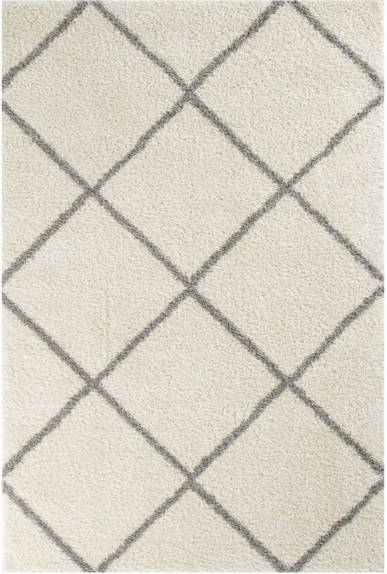 Moroccan Ivory Shaggy Rug | 500