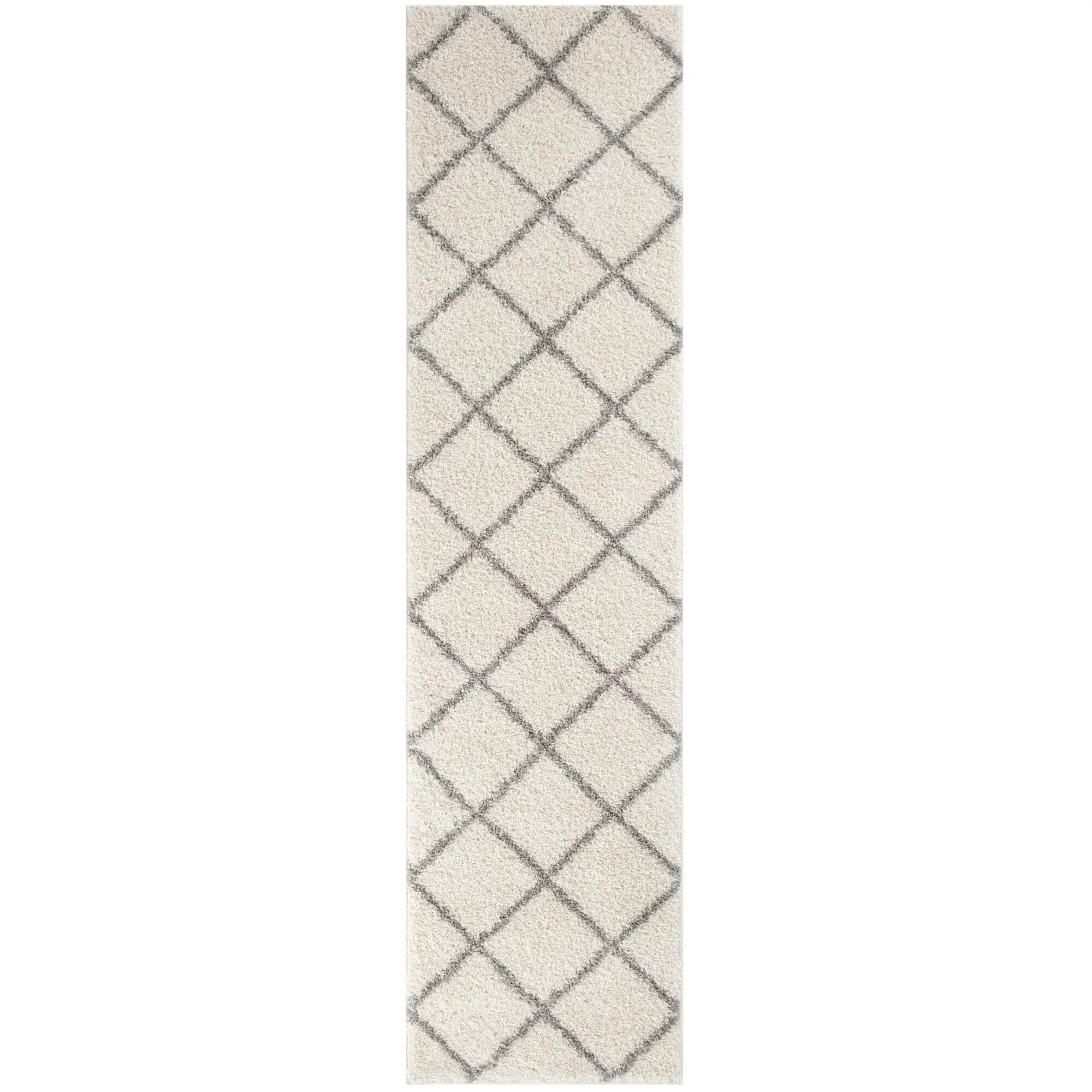 Moroccan Ivory Shaggy Rug | 500 - Image 16
