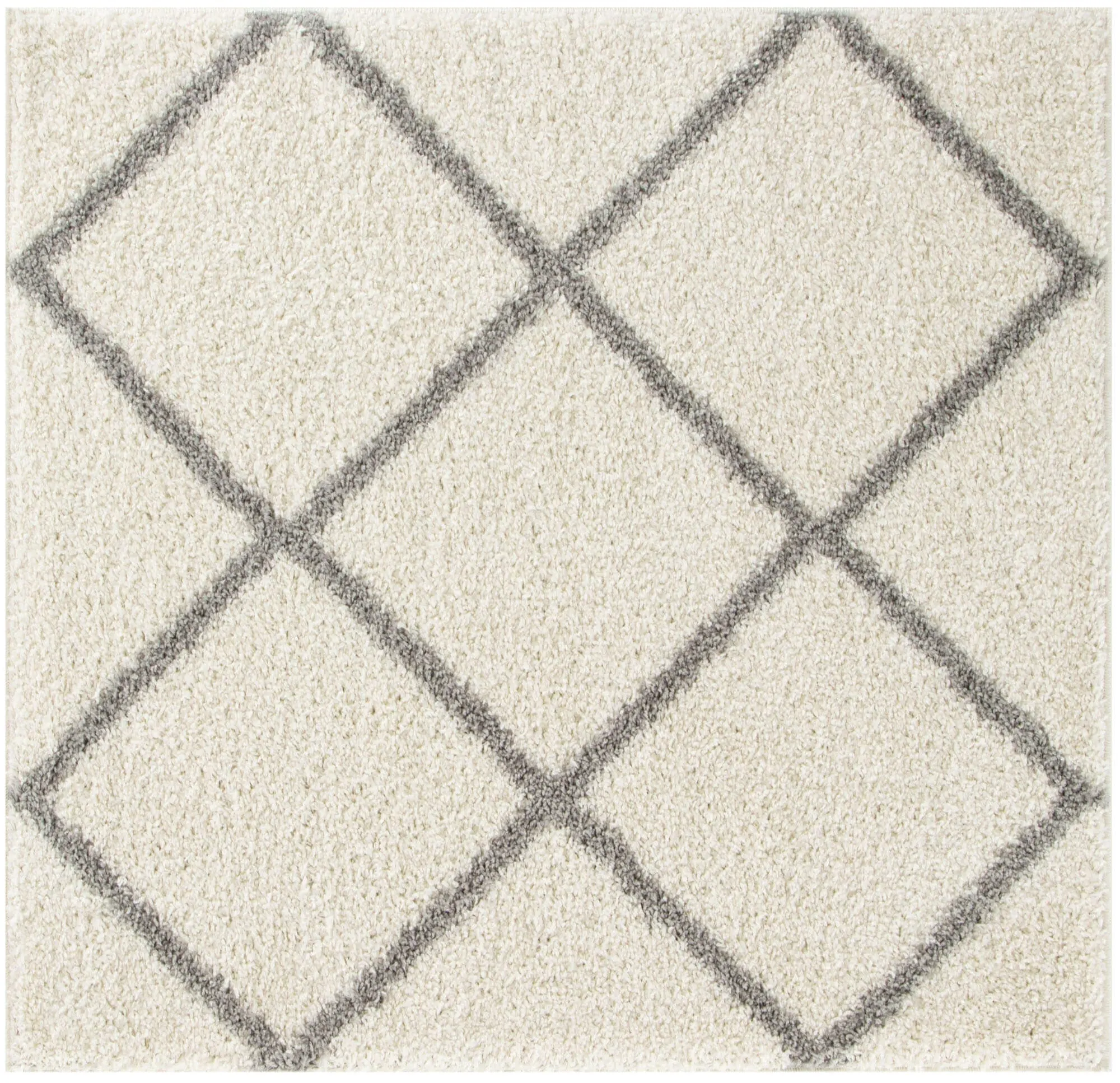 Moroccan Ivory Shaggy Rug | 500 - Image 19