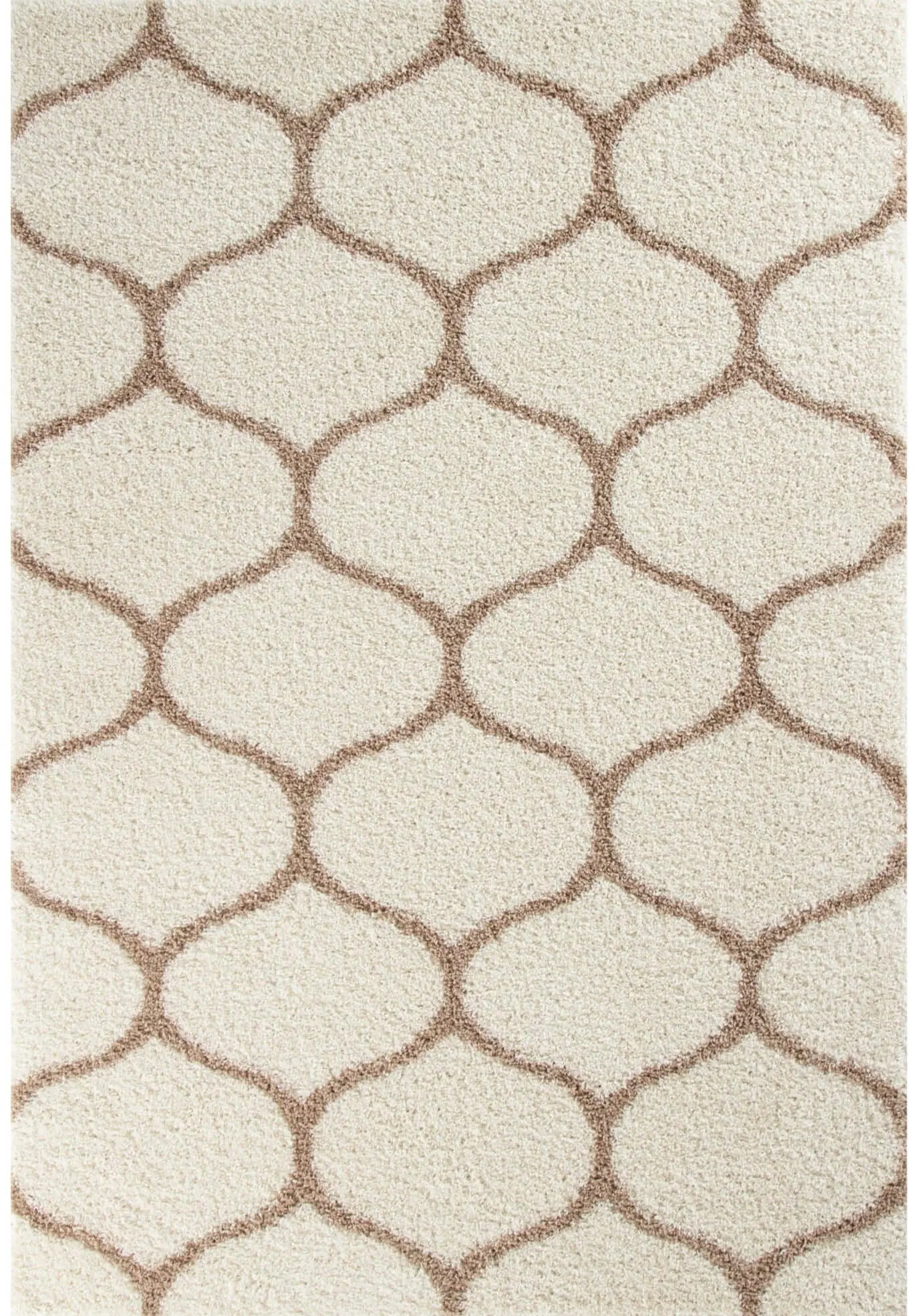 Moroccan Ivory Shaggy Rug | 630