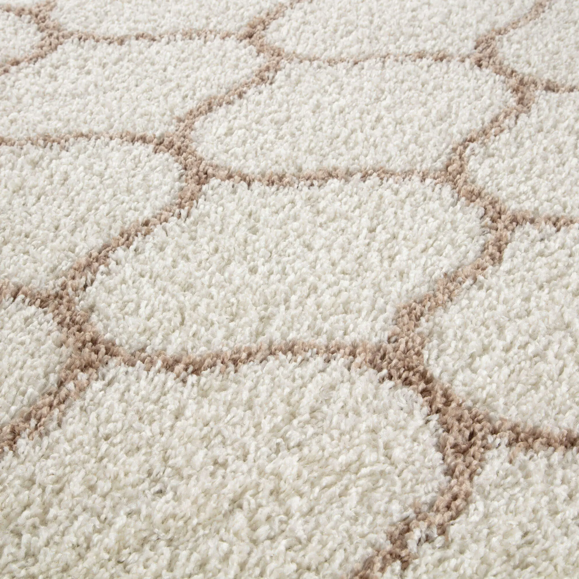 Moroccan Ivory Shaggy Rug | 630 - Image 2