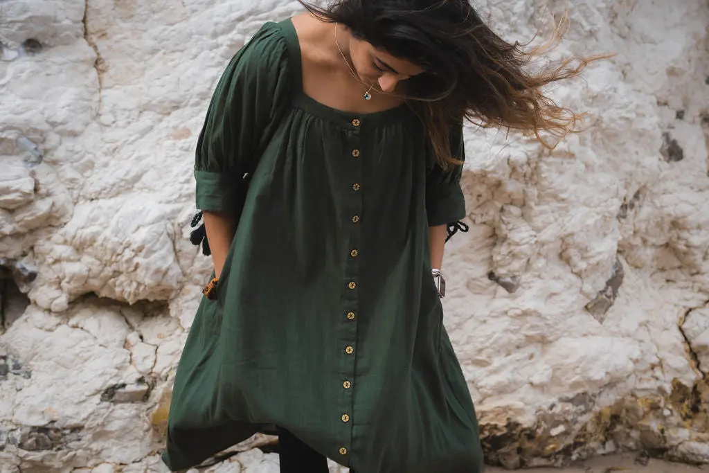 Moss Green Dress - Image 7
